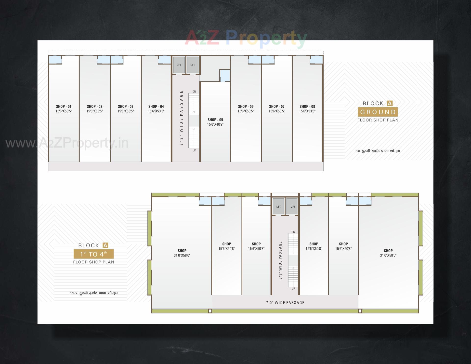 Layout of real estate project Star Icon   Paradise located at Hanspura, Ahmedabad, Gujarat