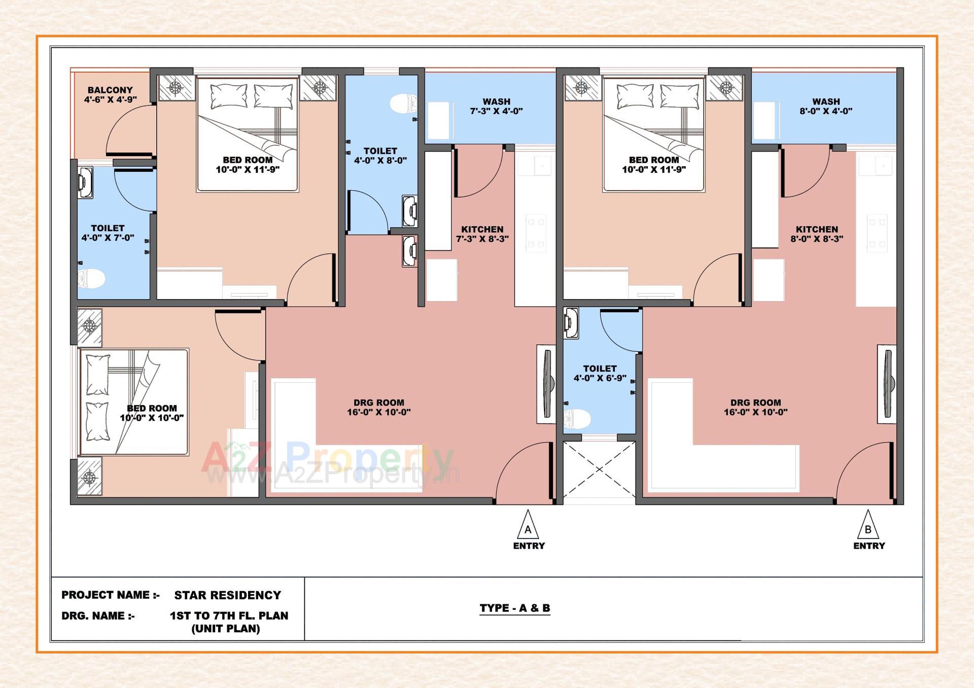 Layout of real estate project Star Residency located at Narol, Ahmedabad, Gujarat