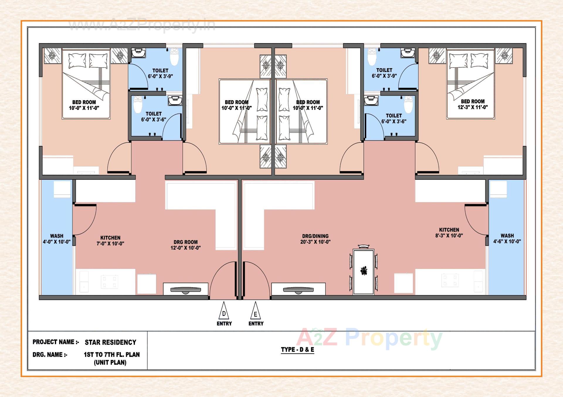 Layout of real estate project Star Residency located at Narol, Ahmedabad, Gujarat