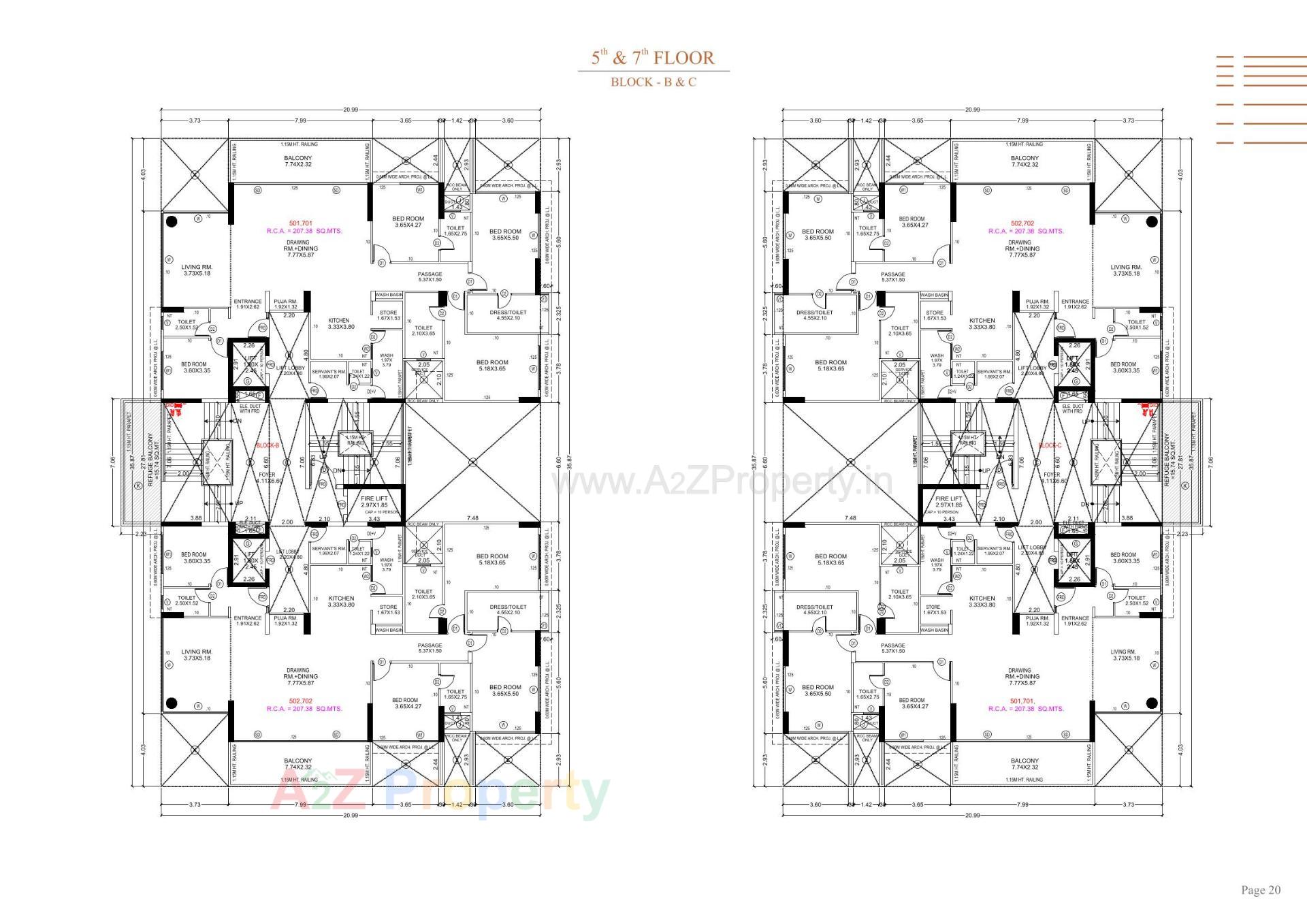Layout of real estate project Stark Torre located at Sola, Ahmedabad, Gujarat