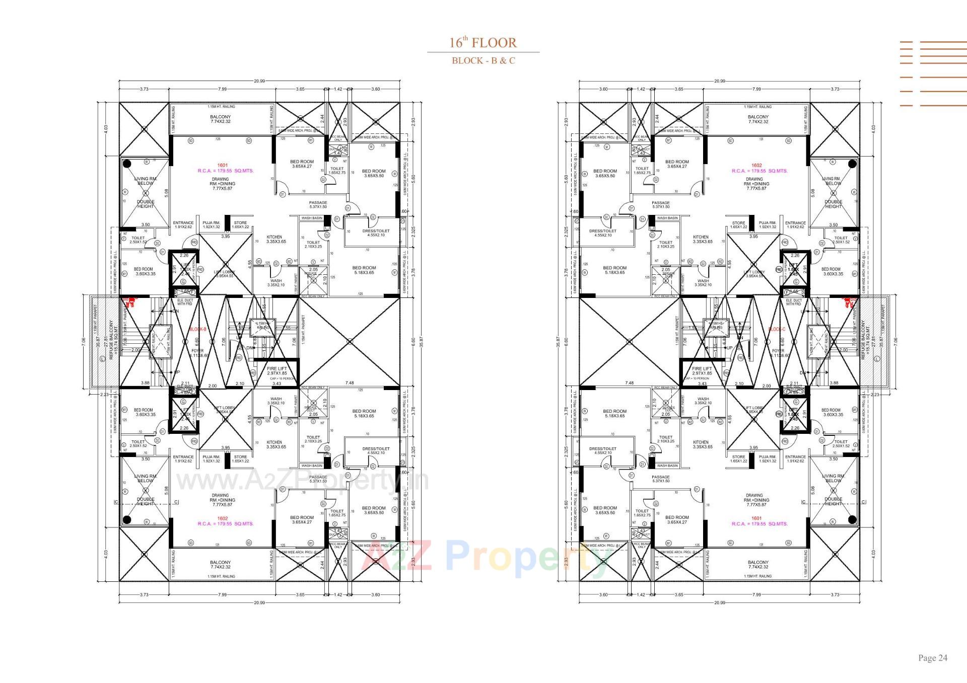 Layout of real estate project Stark Torre located at Sola, Ahmedabad, Gujarat
