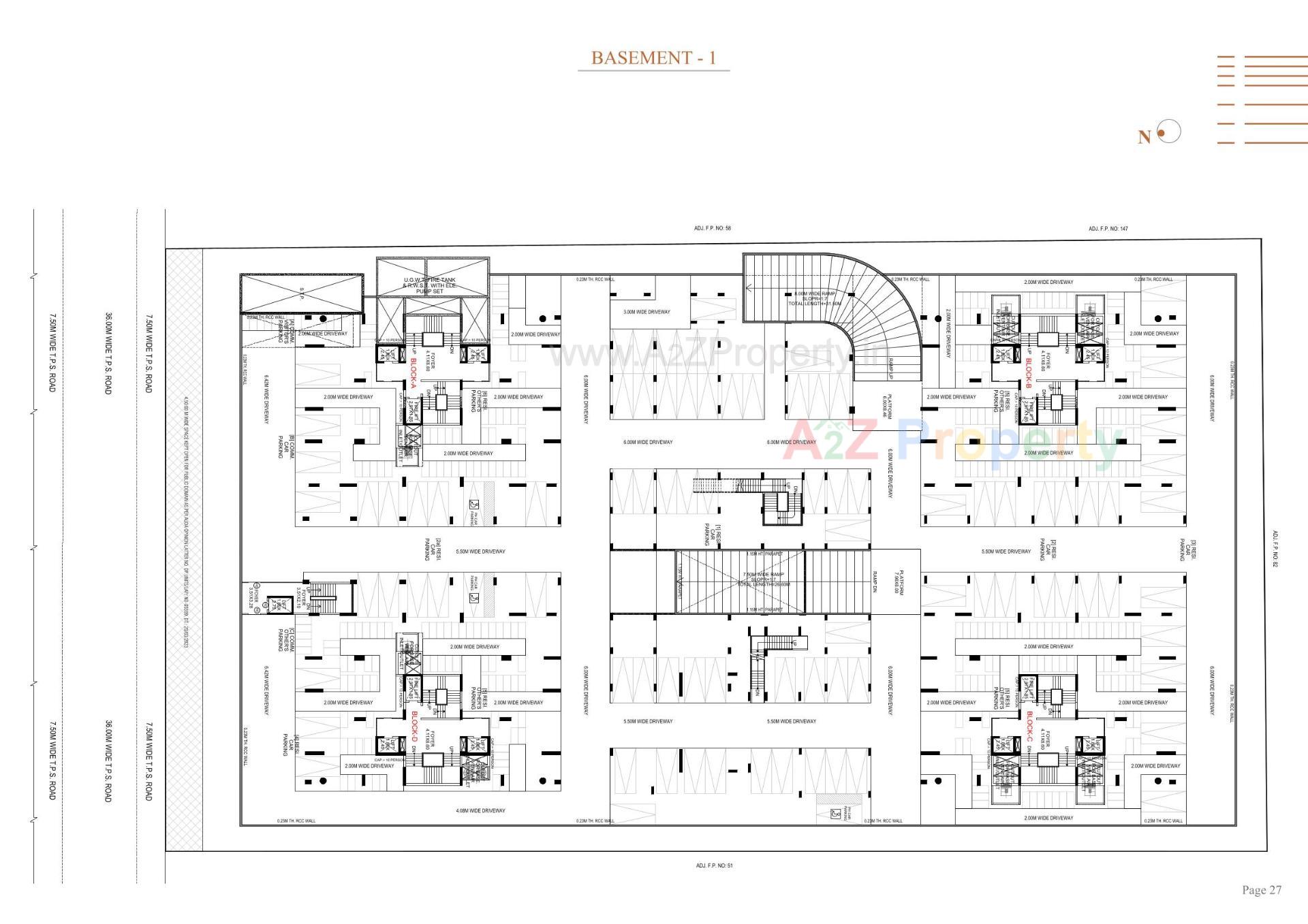 Layout of real estate project Stark Torre located at Sola, Ahmedabad, Gujarat