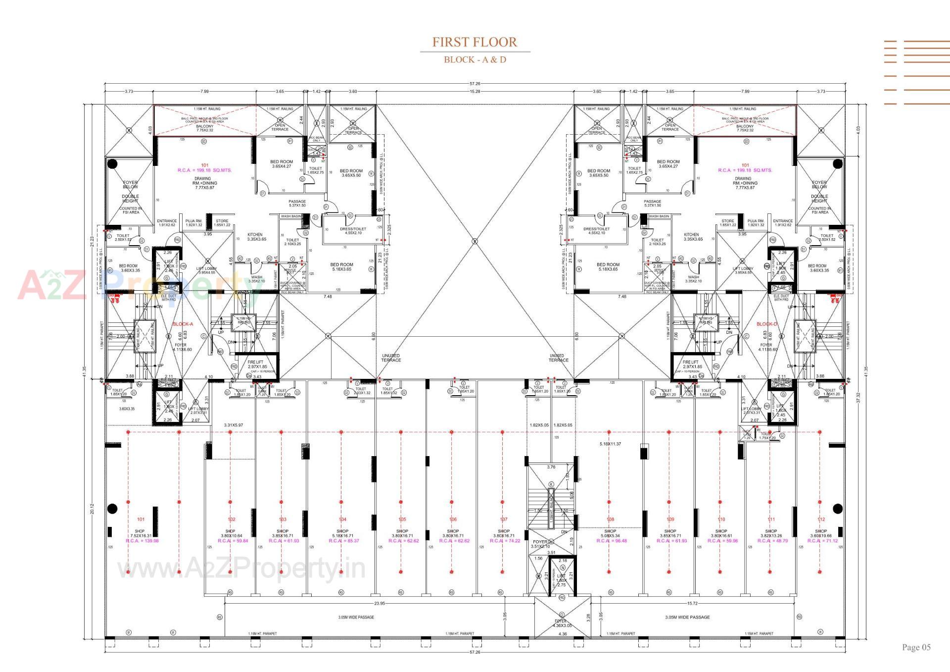 Layout of real estate project Stark Torre located at Sola, Ahmedabad, Gujarat