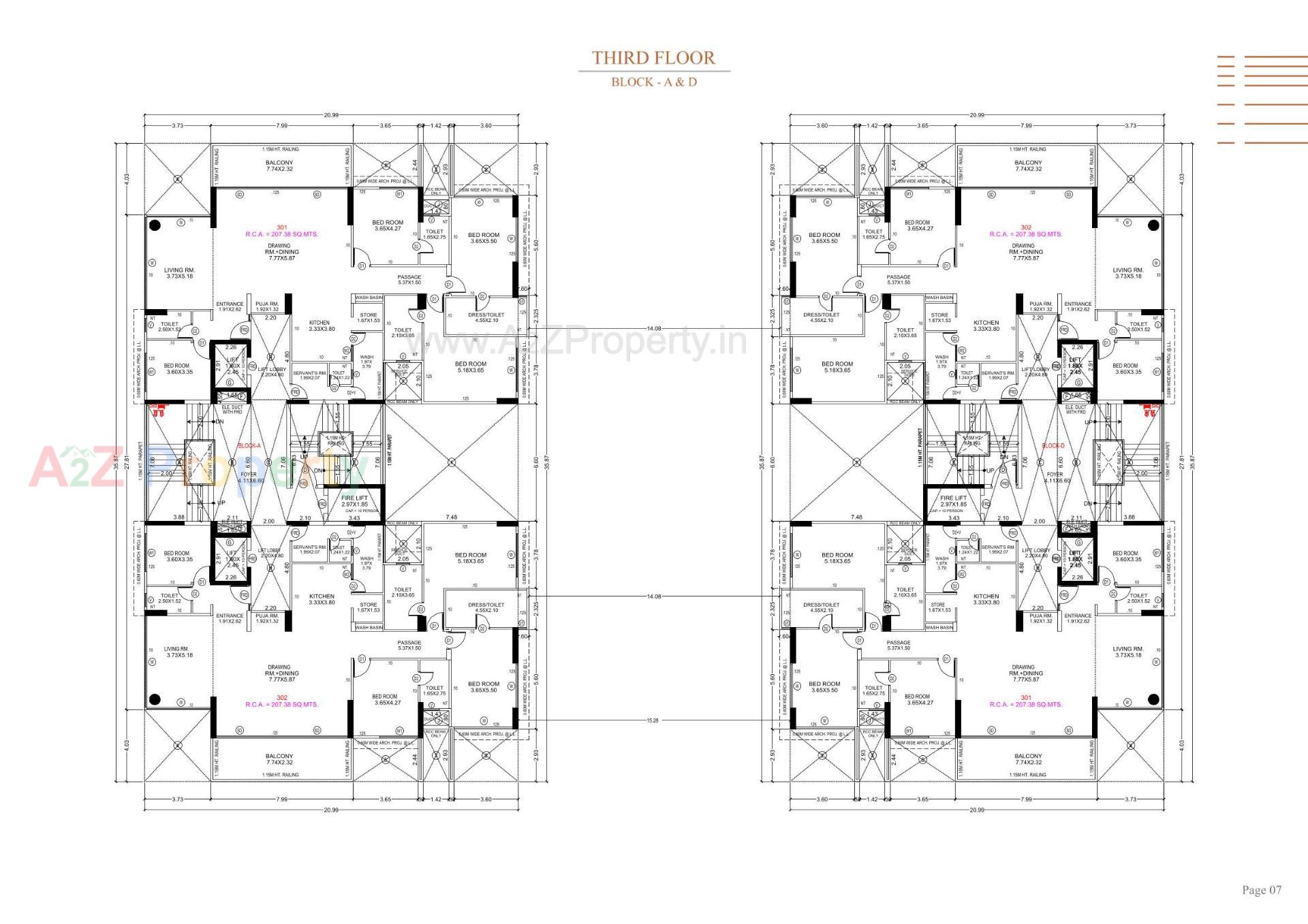 Layout of real estate project Stark Torre located at Sola, Ahmedabad, Gujarat