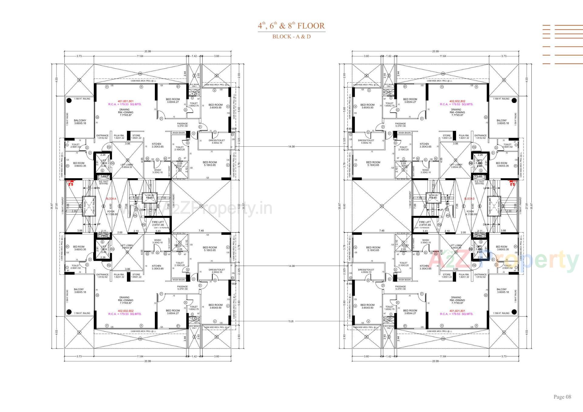 Layout of real estate project Stark Torre located at Sola, Ahmedabad, Gujarat
