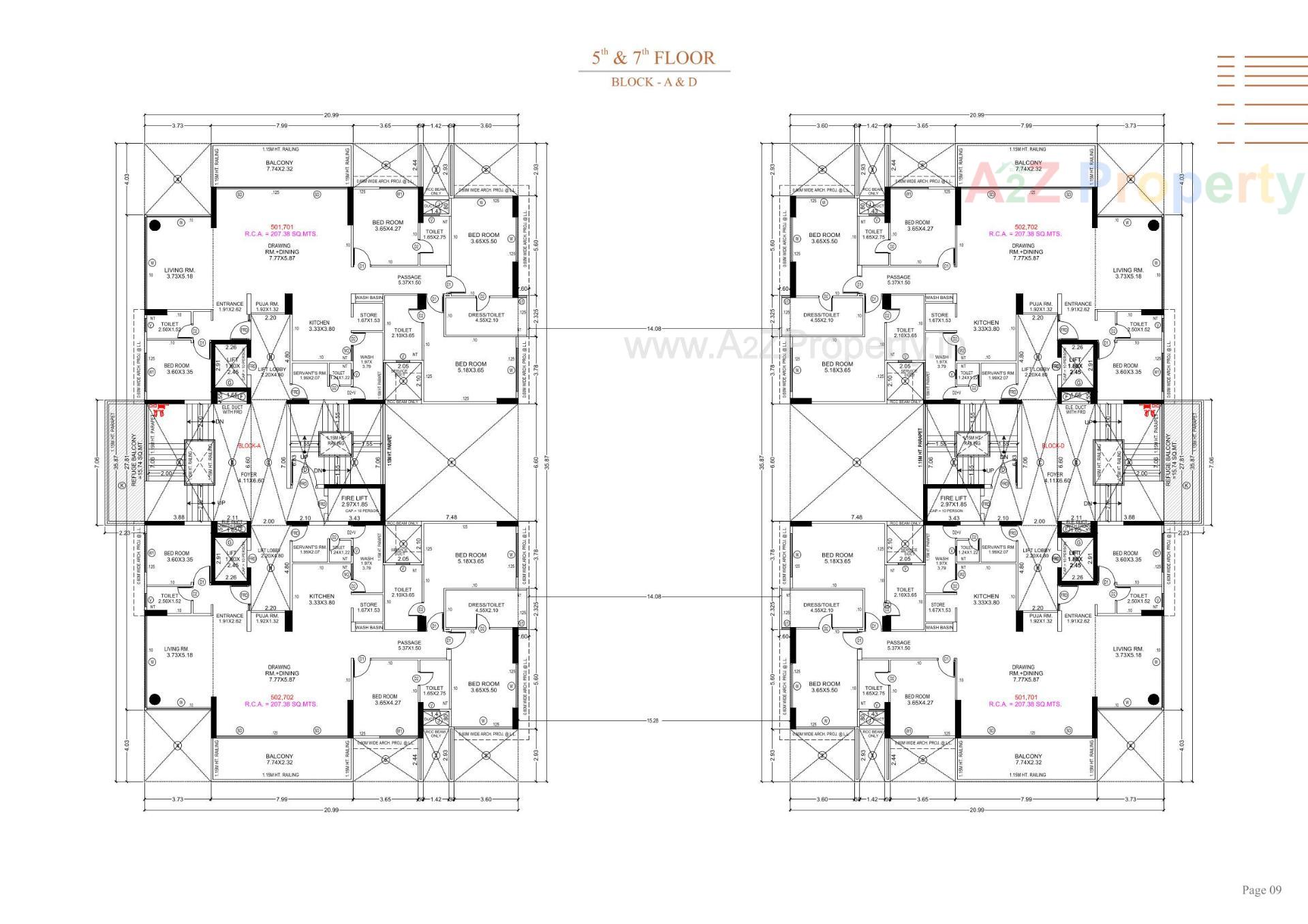 Layout of real estate project Stark Torre located at Sola, Ahmedabad, Gujarat