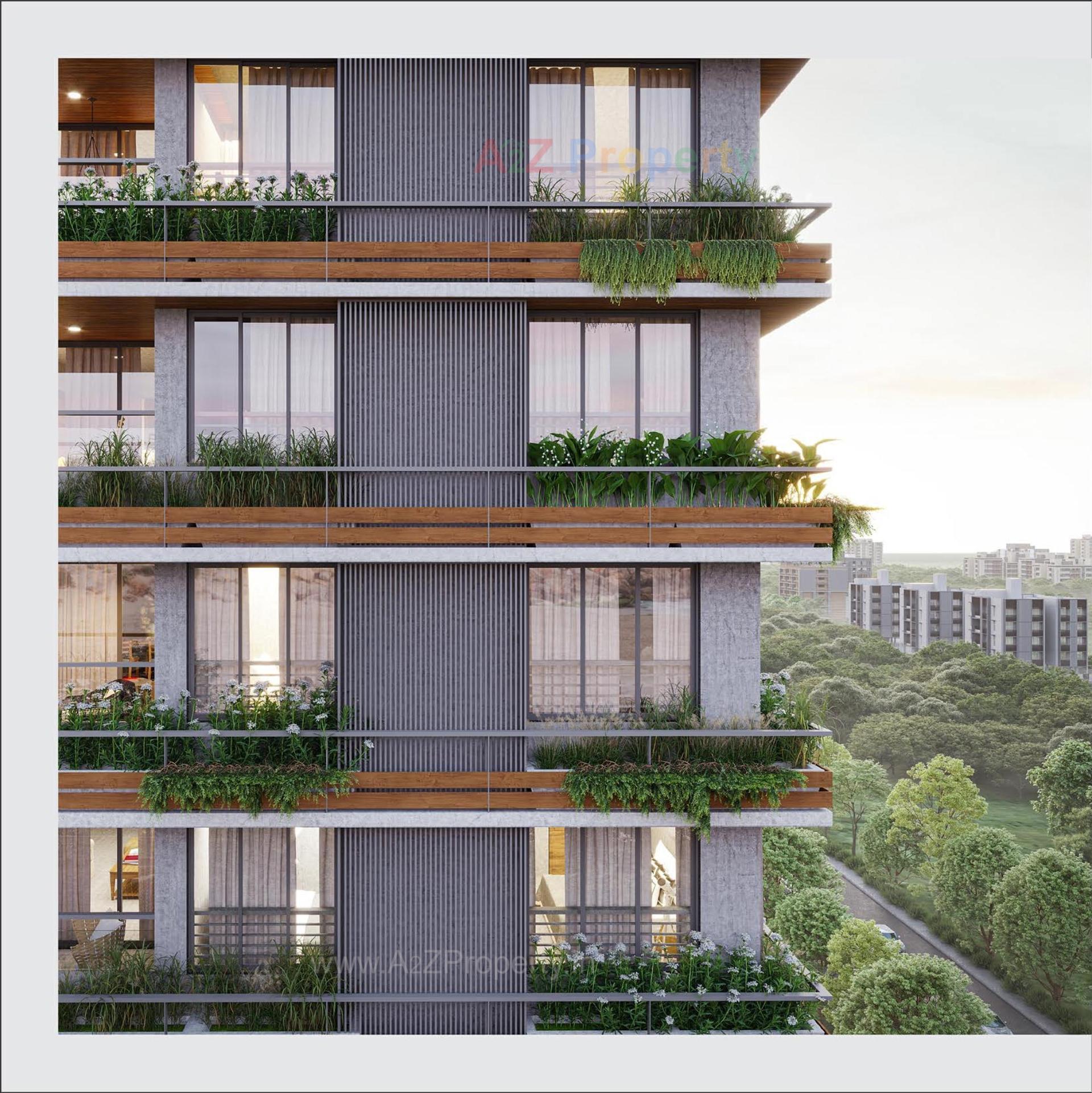 3D Elevation of real estate project Status located at Bhadaj, Ahmedabad, Gujarat