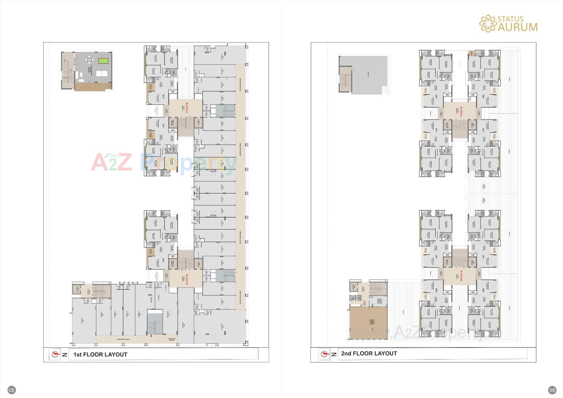 Layout of real estate project Status Aurum located at Gota, Ahmedabad, Gujarat