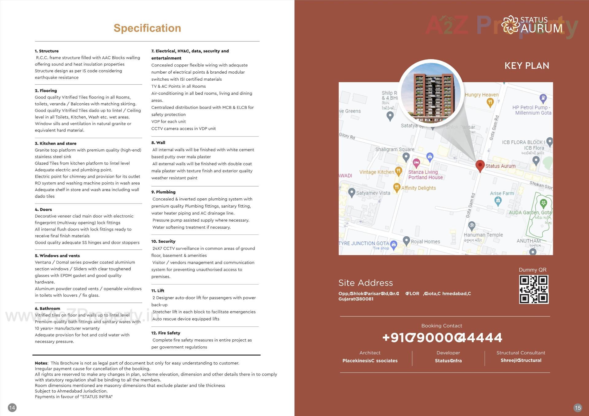 of real estate project Status Aurum located at Gota, Ahmedabad, Gujarat