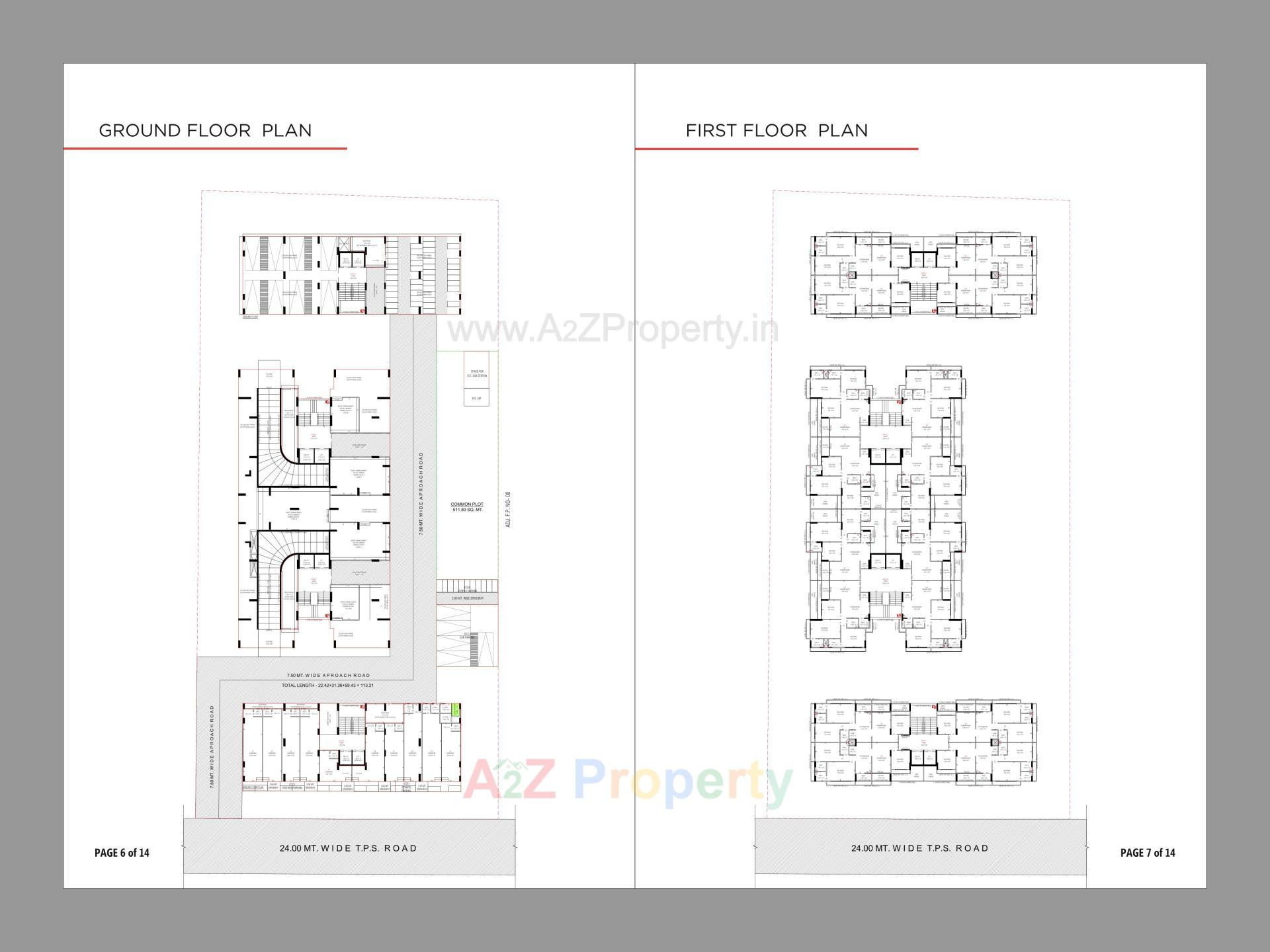 Layout of real estate project Status Sky located at Jagatpur, Ahmedabad, Gujarat