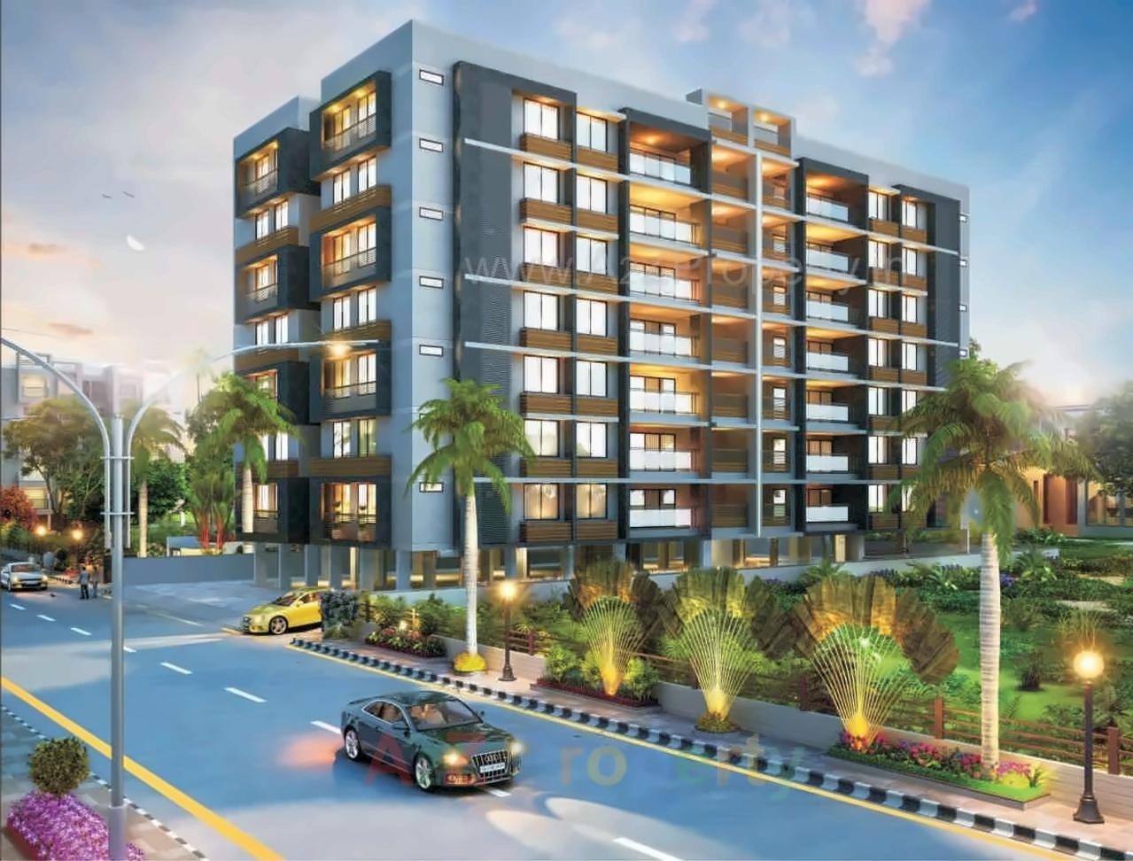 3D Elevation of real estate project Status located at Sola, Ahmedabad, Gujarat