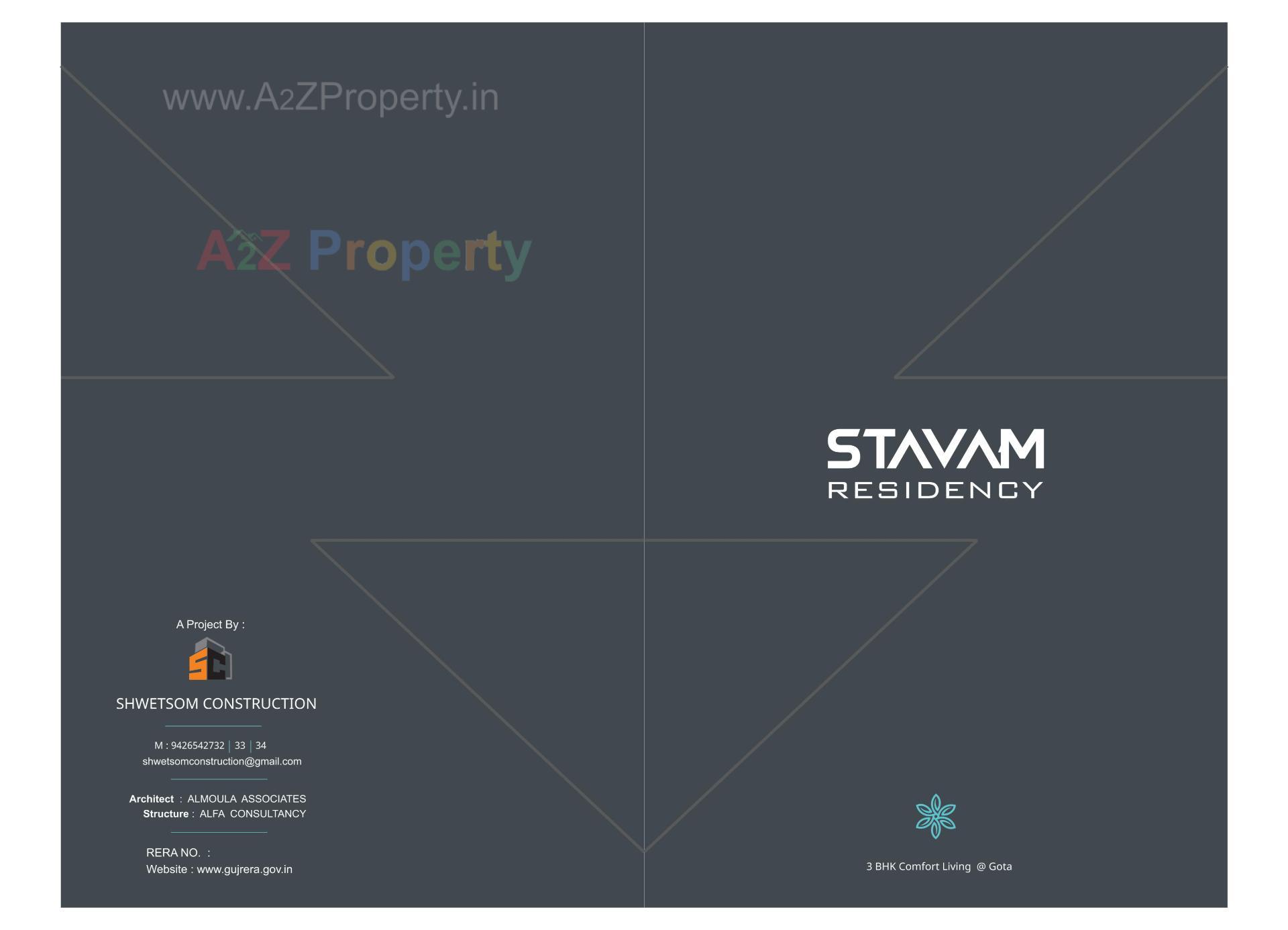  of real estate project Stavam Residency located at Gota, Ahmedabad, Gujarat