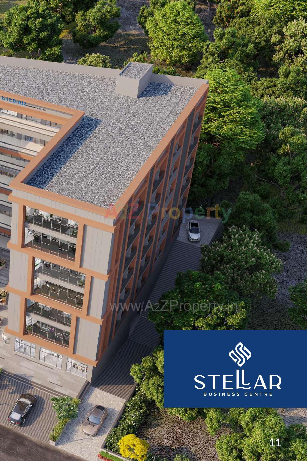 3D Elevation of real estate project Stellar Business Centre located at Naroda, Ahmedabad, Gujarat