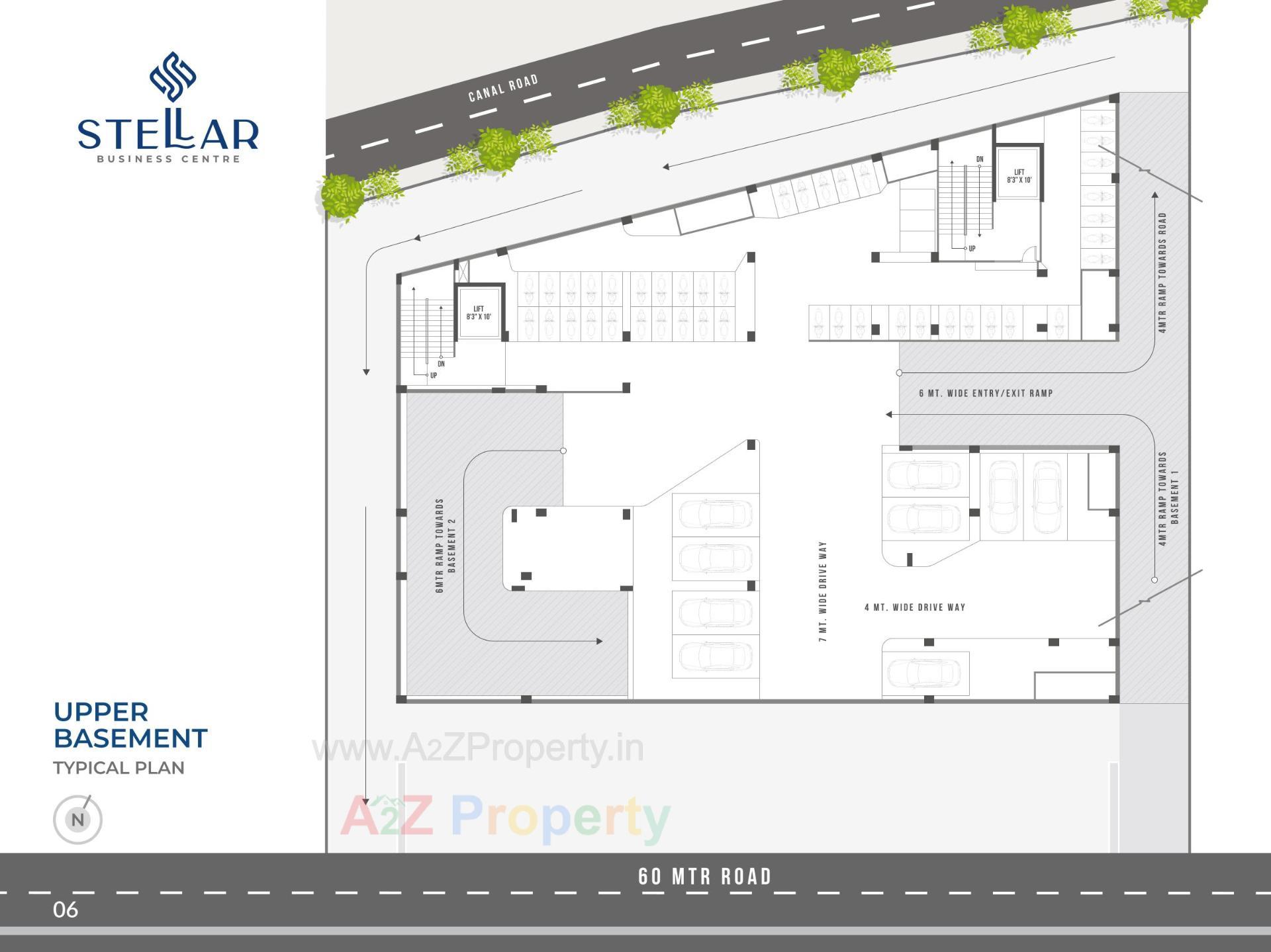 Layout of real estate project Stellar Business Centre located at Naroda, Ahmedabad, Gujarat