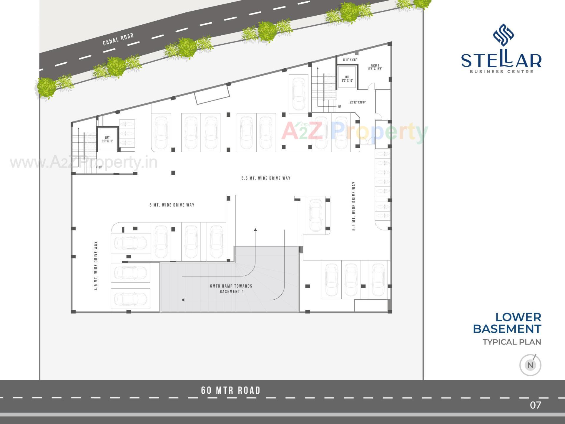 Layout of real estate project Stellar Business Centre located at Naroda, Ahmedabad, Gujarat
