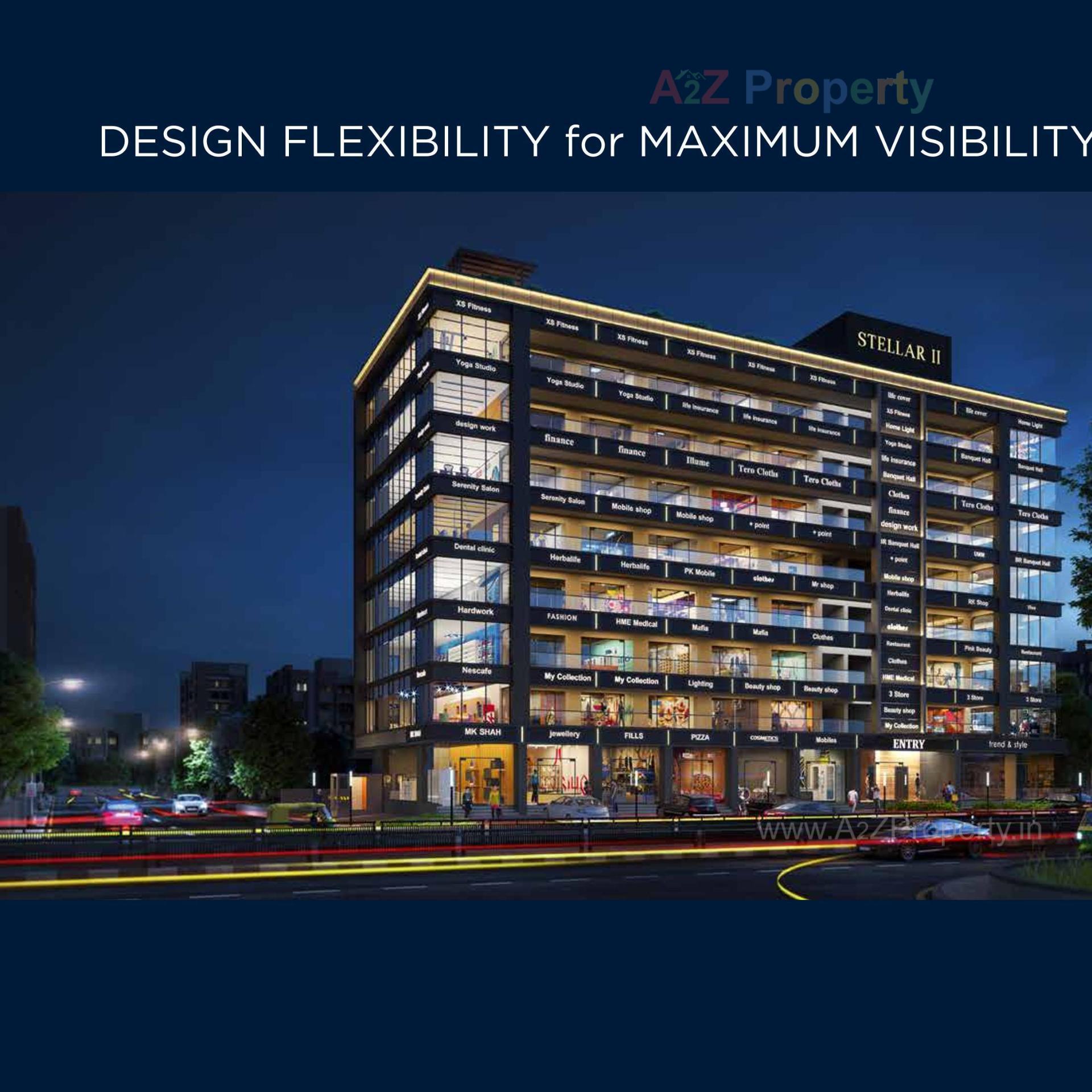 3D Elevation of real estate project Stellar Ii located at Manipur, Ahmedabad, Gujarat