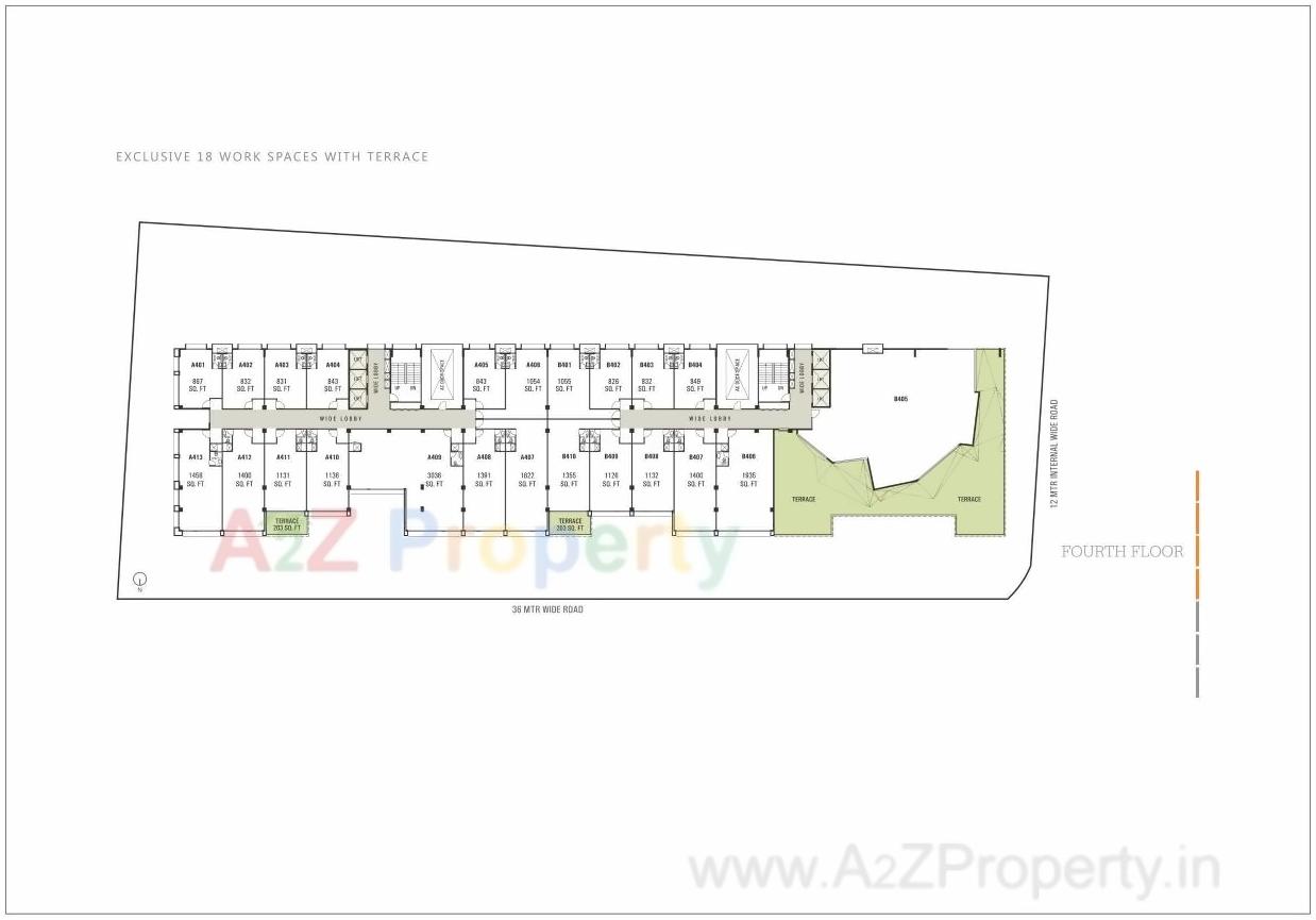 Layout of real estate project Stellar located at Bodakdev, Ahmedabad, Gujarat