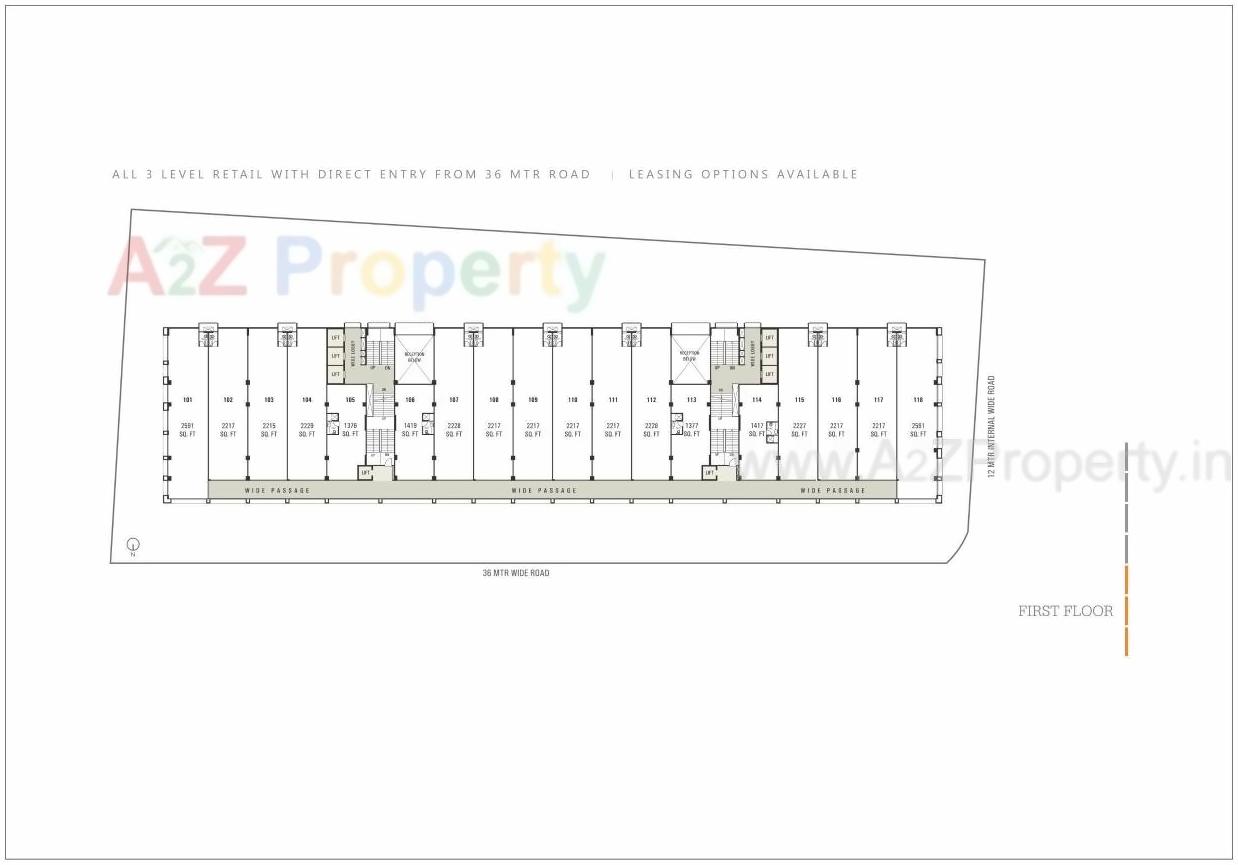 Layout of real estate project Stellar located at Bodakdev, Ahmedabad, Gujarat