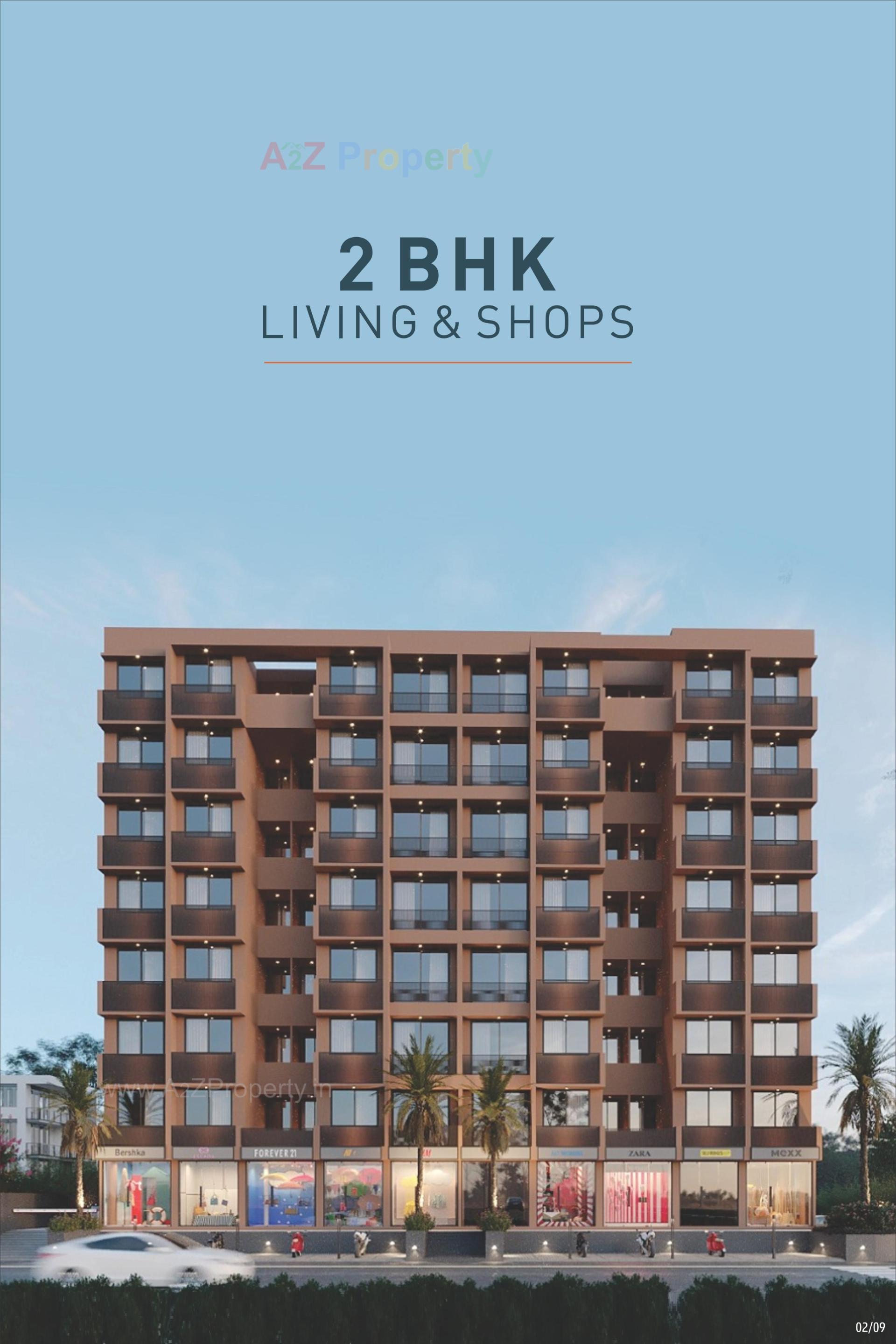 3D Elevation of real estate project Sthapana located at Chenpur, Ahmedabad, Gujarat