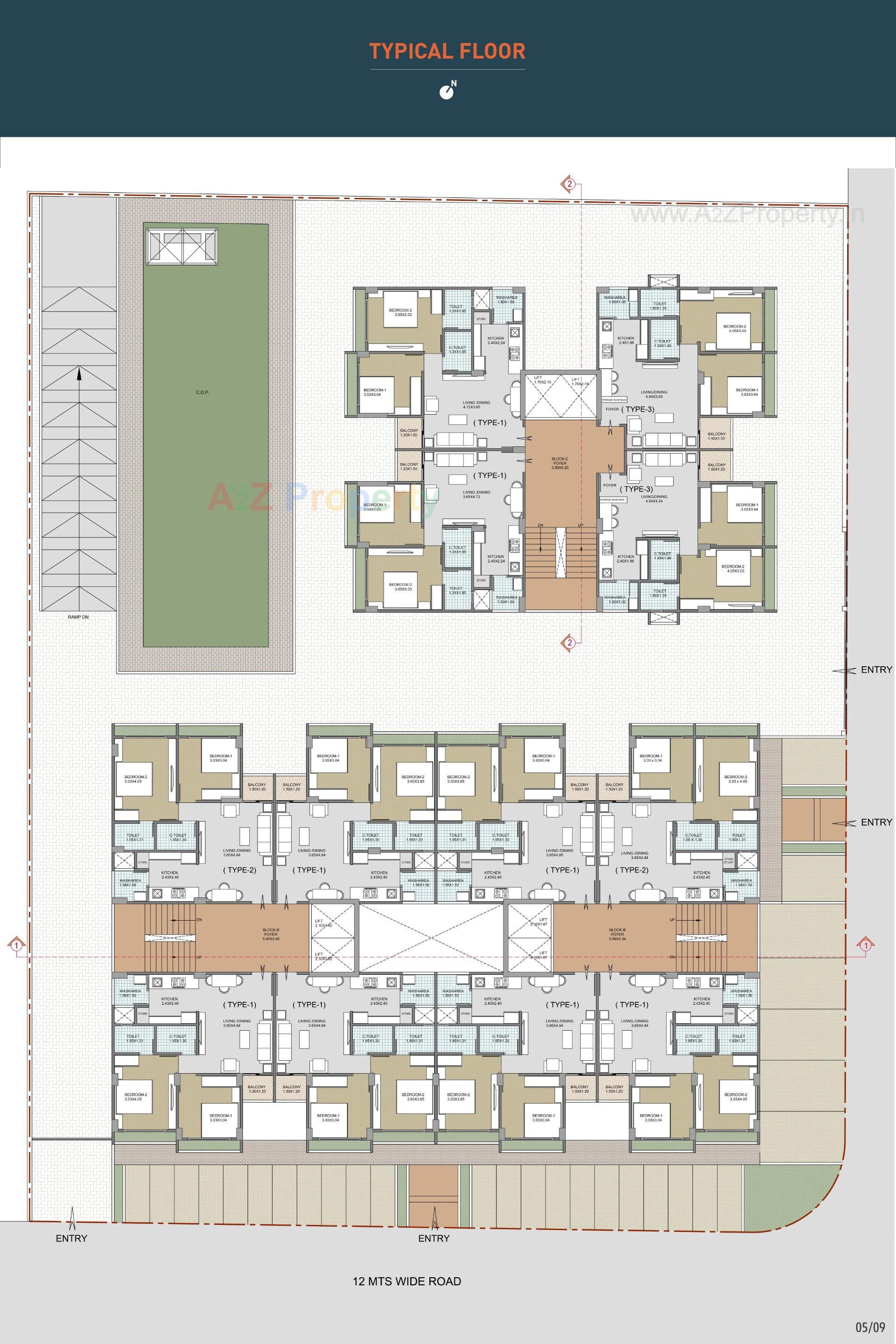 Layout of real estate project Sthapana located at Chenpur, Ahmedabad, Gujarat