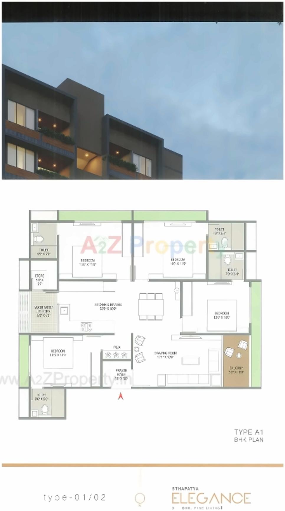 Layout of real estate project Sthapatya Elegance located at Shekhpur, Ahmedabad, Gujarat