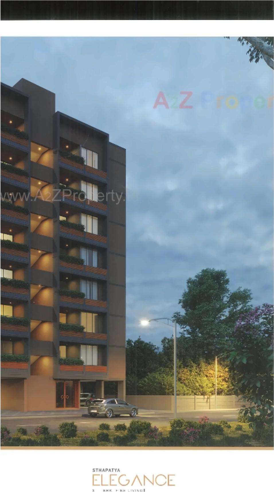 3D Elevation of real estate project Sthapatya Elegance located at Shekhpur, Ahmedabad, Gujarat