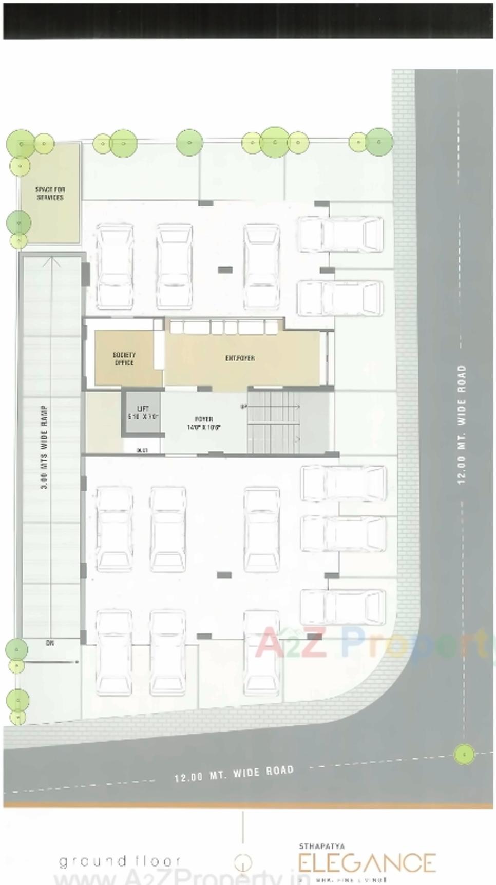 Layout of real estate project Sthapatya Elegance located at Shekhpur, Ahmedabad, Gujarat