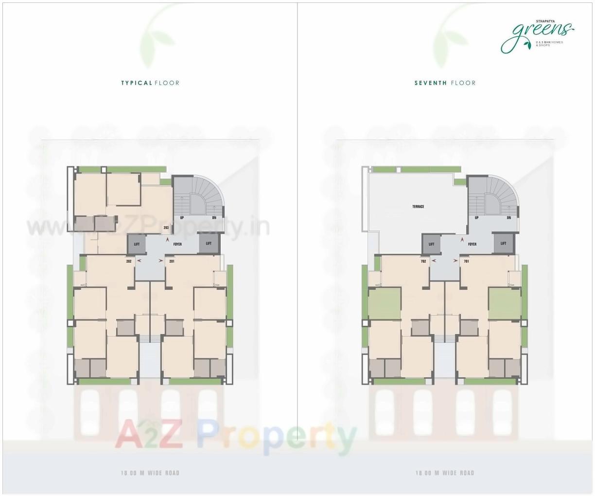 Layout of real estate project Sthapatya Greens located at Bhadaj, Ahmedabad, Gujarat