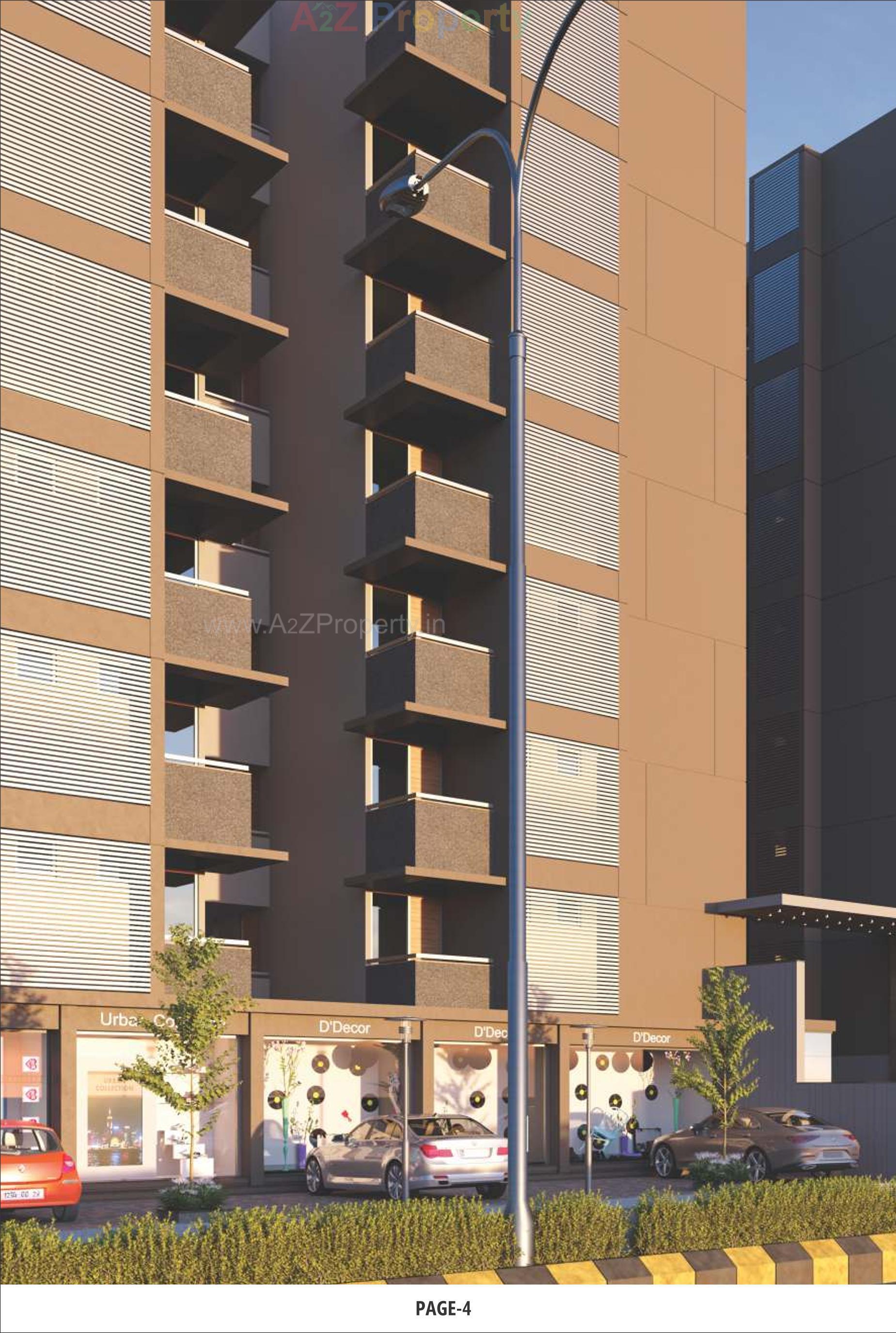 3D Elevation of real estate project Sthapatya Heights located at Ahmedabad, Ahmedabad, Gujarat