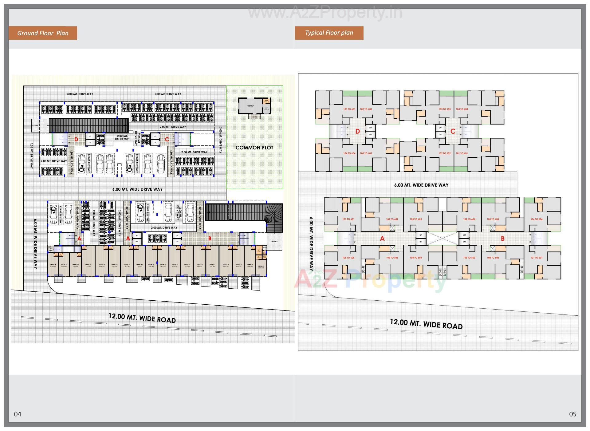 Layout of real estate project Sudama Avenue located at Chiloda, Ahmedabad, Gujarat