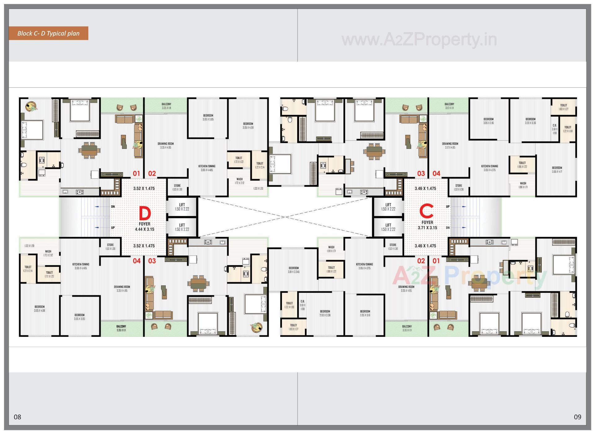 Layout of real estate project Sudama Avenue located at Chiloda, Ahmedabad, Gujarat