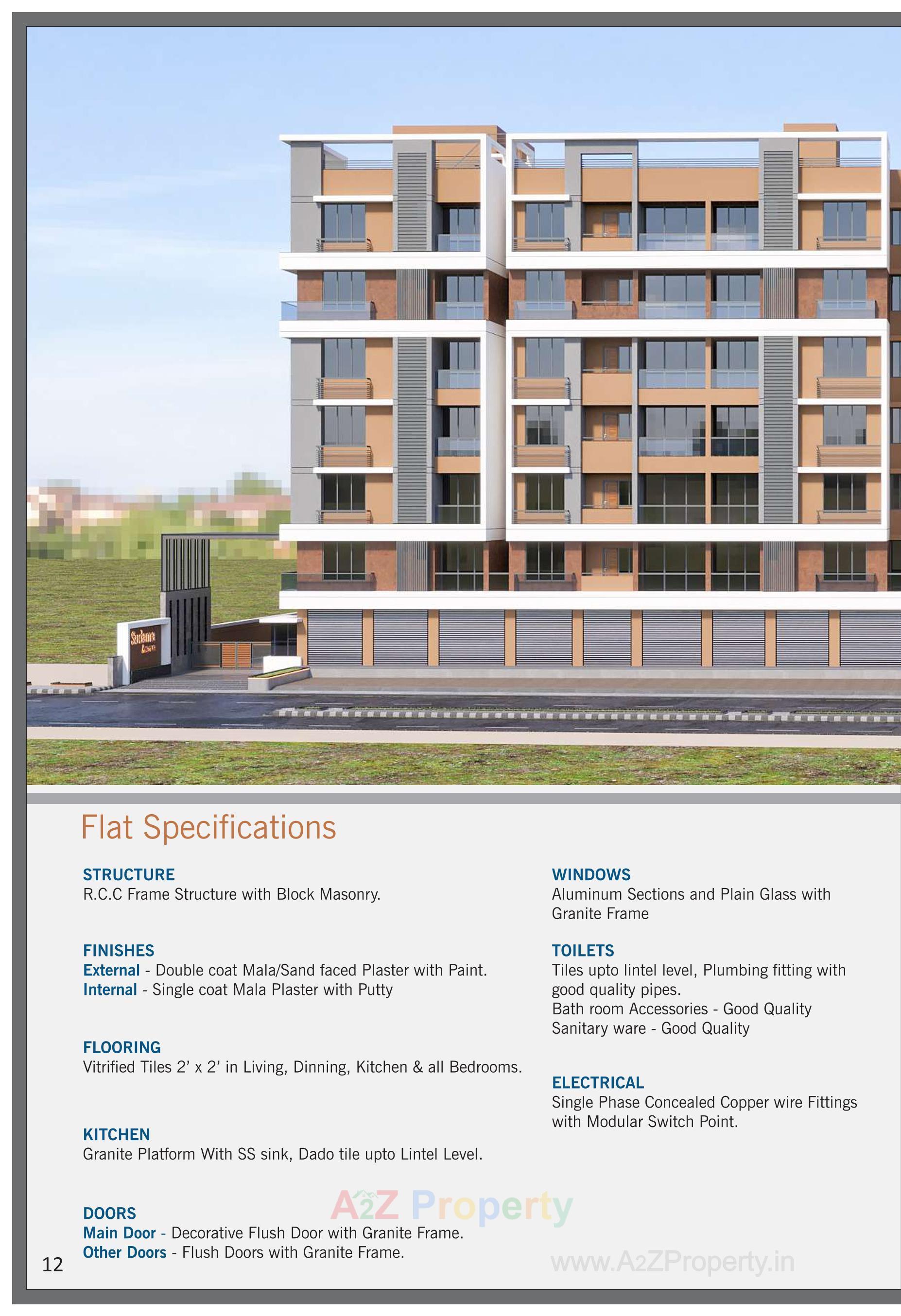 3D Elevation of real estate project Sudama Avenue located at Chiloda, Ahmedabad, Gujarat