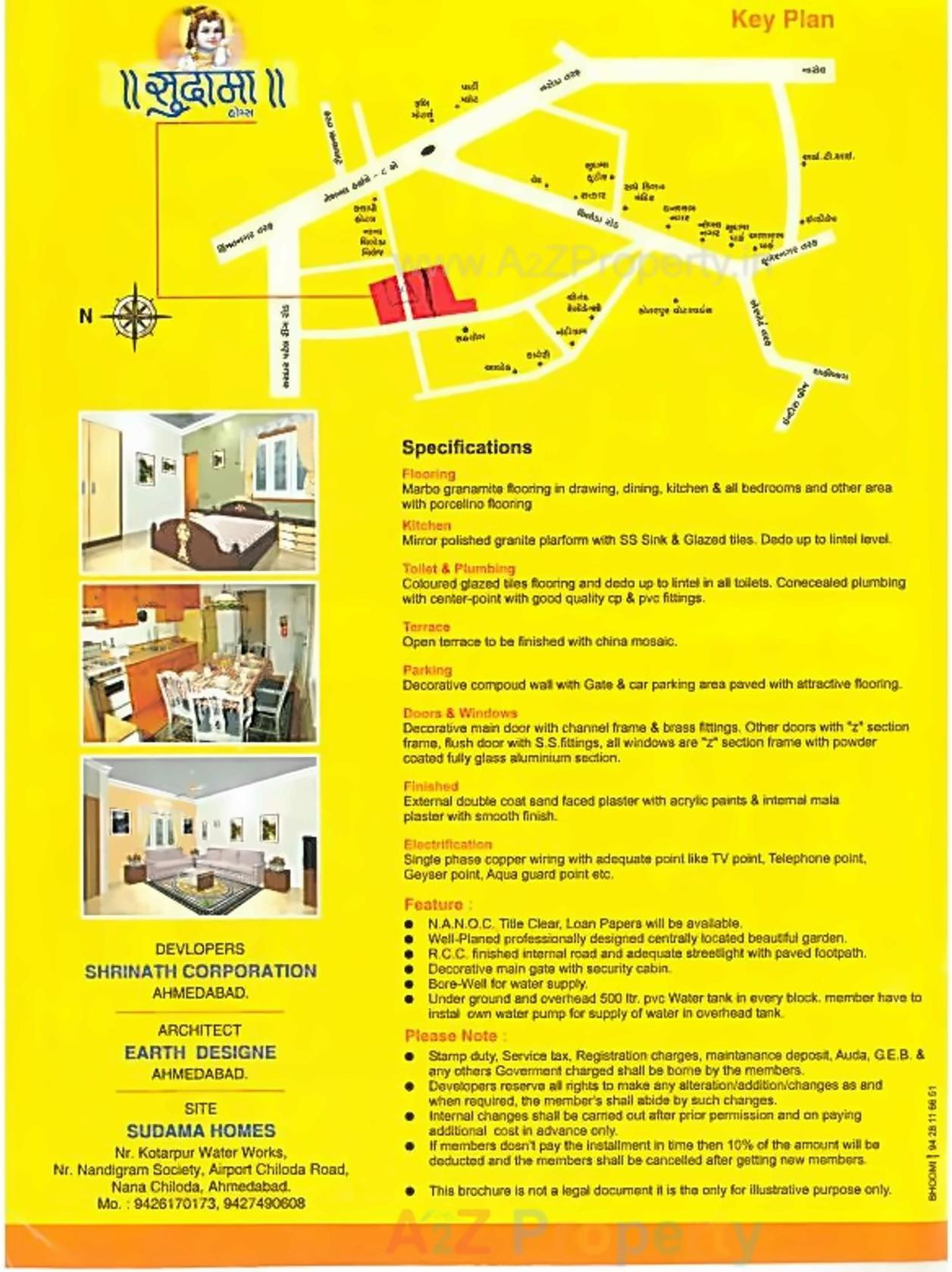  of real estate project Sudama Homes located at Nana-chiloda, Ahmedabad, Gujarat