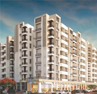Elevation of real estate project Sudarshan Complex located at Ghtlodiya, Ahmedabad, Gujarat