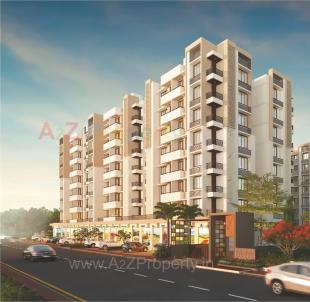 Elevation of real estate project Sudarshan Complex located at Ghtlodiya, Ahmedabad, Gujarat