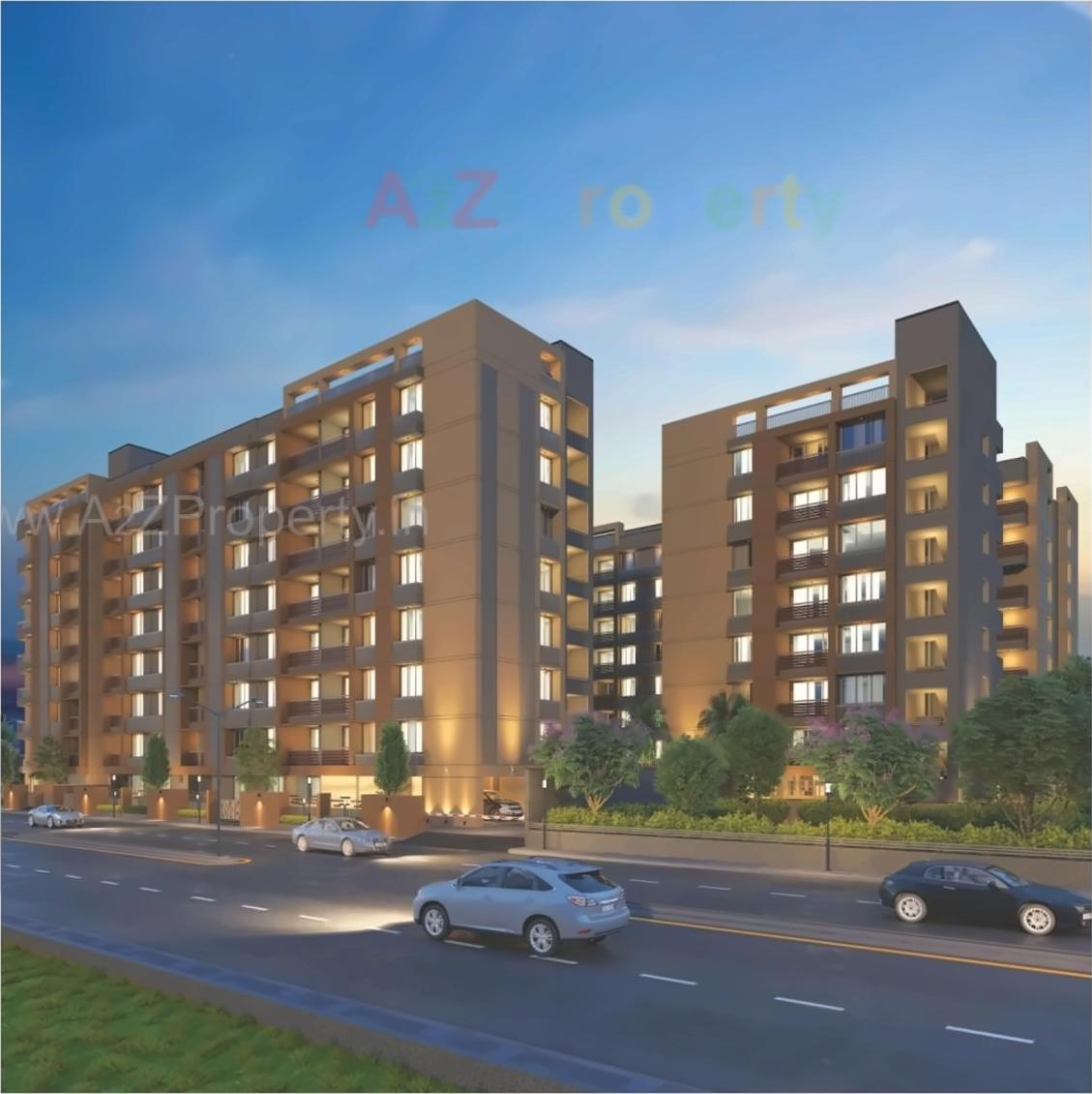 3D Elevation of real estate project Sudarshan Pride located at Sola, Ahmedabad, Gujarat