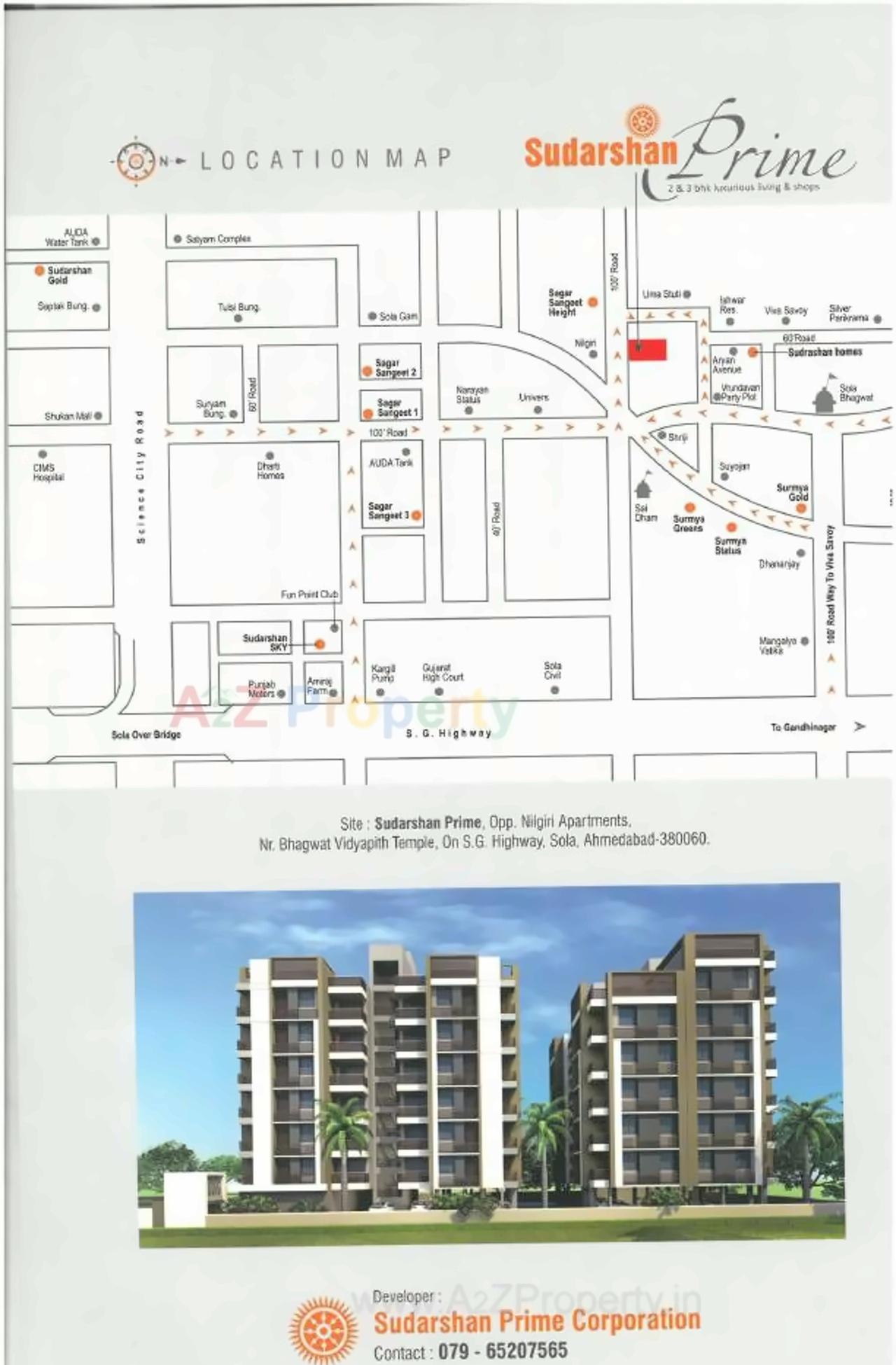  of real estate project Sudarshan Prime located at Sola, Ahmedabad, Gujarat