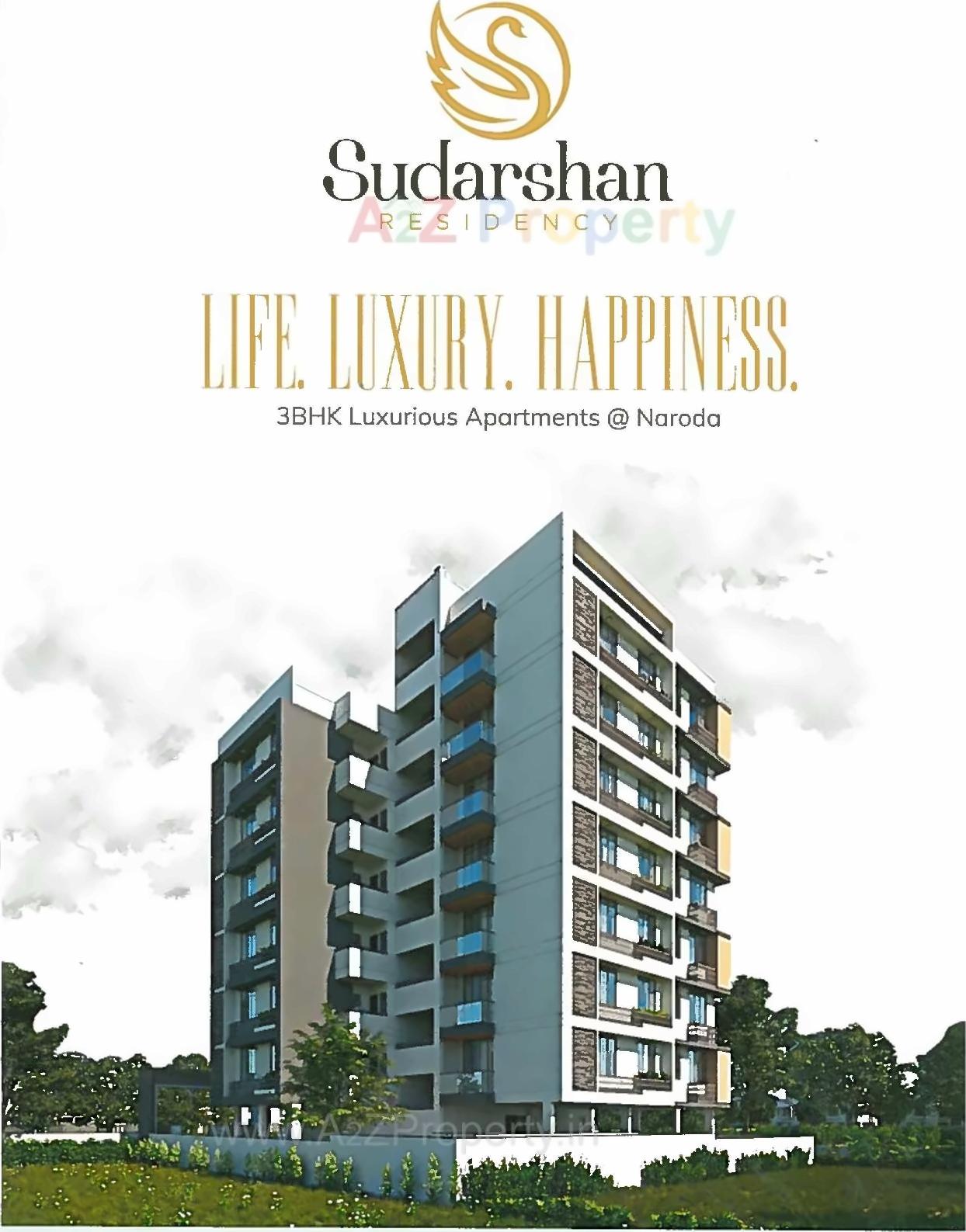 3D Elevation of real estate project Sudarshan Residency located at Naroda, Ahmedabad, Gujarat