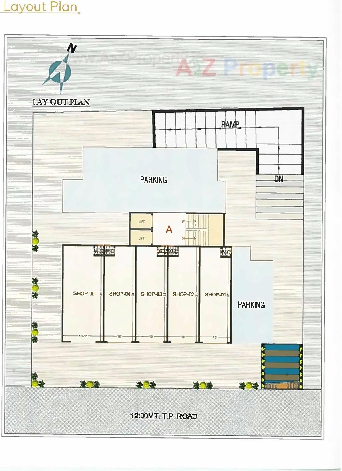 Layout of real estate project Sudarshan Residency located at Naroda, Ahmedabad, Gujarat