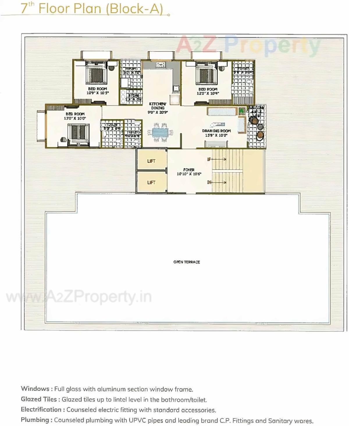 Layout of real estate project Sudarshan Residency located at Naroda, Ahmedabad, Gujarat