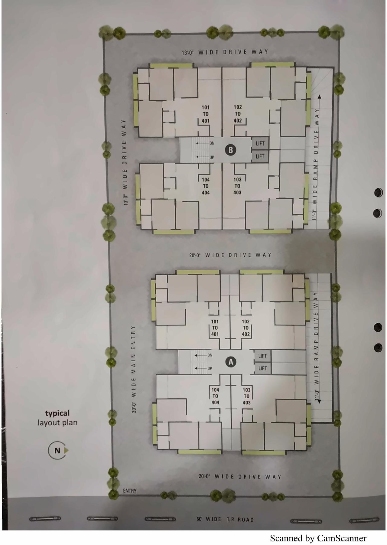 Layout of real estate project Sudarshan Saral located at Sola, Ahmedabad, Gujarat