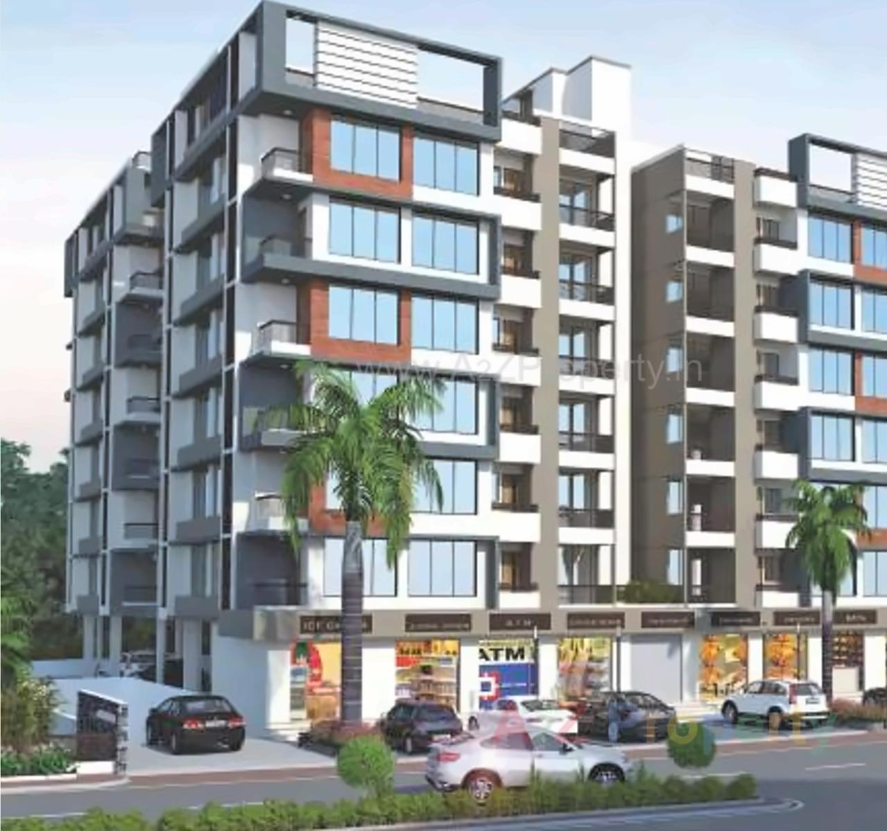 3D Elevation of real estate project Sudarshan Status located at Sola, Ahmedabad, Gujarat