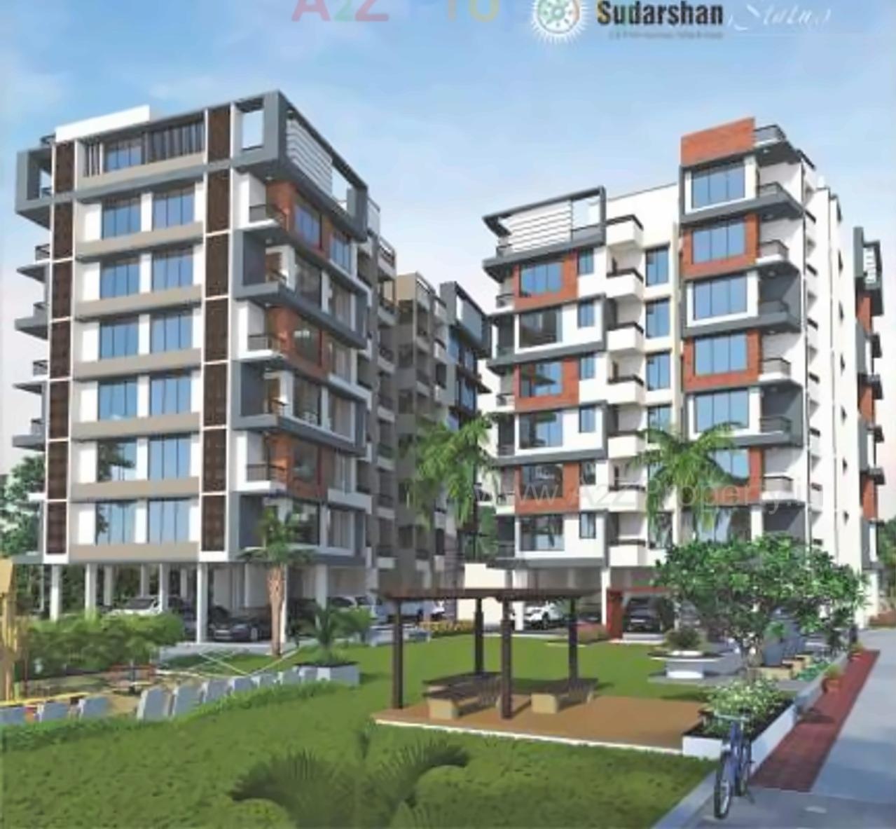 3D Elevation of real estate project Sudarshan Status located at Sola, Ahmedabad, Gujarat