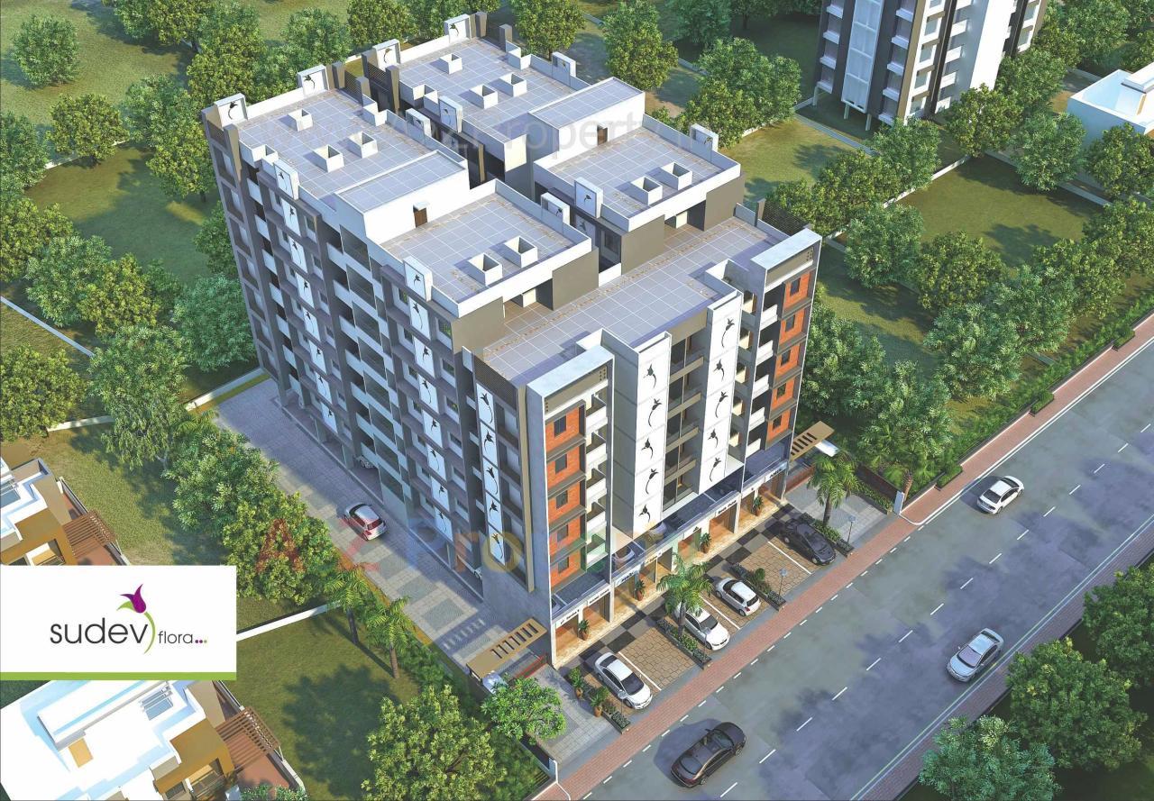 3D Elevation of real estate project Sudev Flora located at Vatva, Ahmedabad, Gujarat