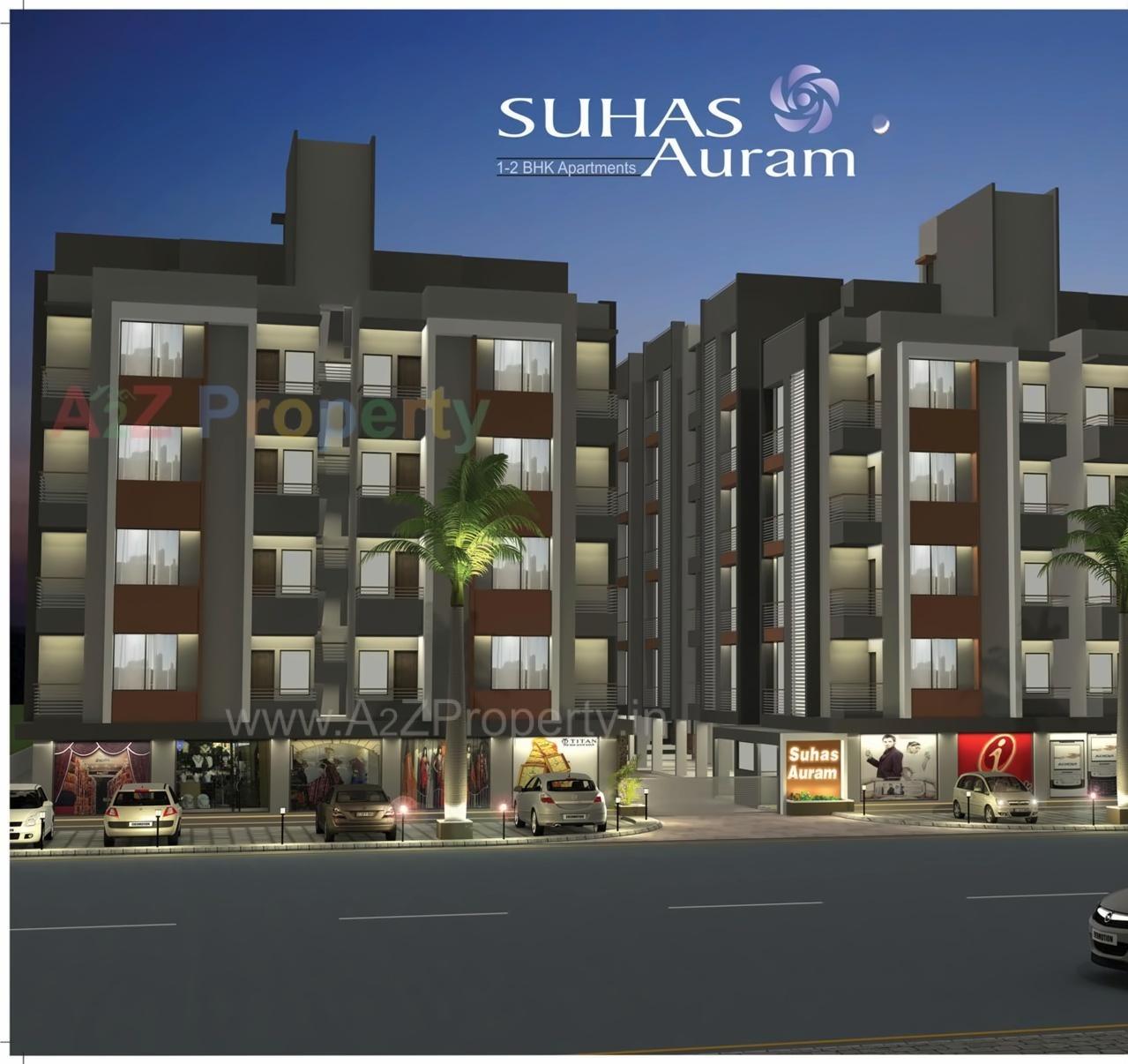 3D Elevation of real estate project Suhas Auram located at Nikol, Ahmedabad, Gujarat