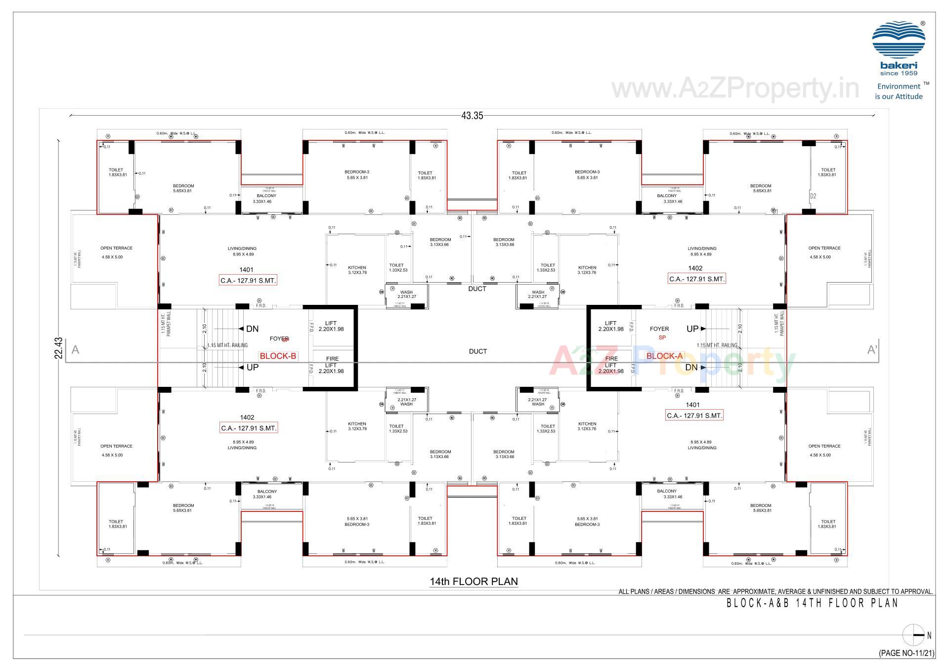 Layout of real estate project Sujal Apartment located at Vejalpur, Ahmedabad, Gujarat