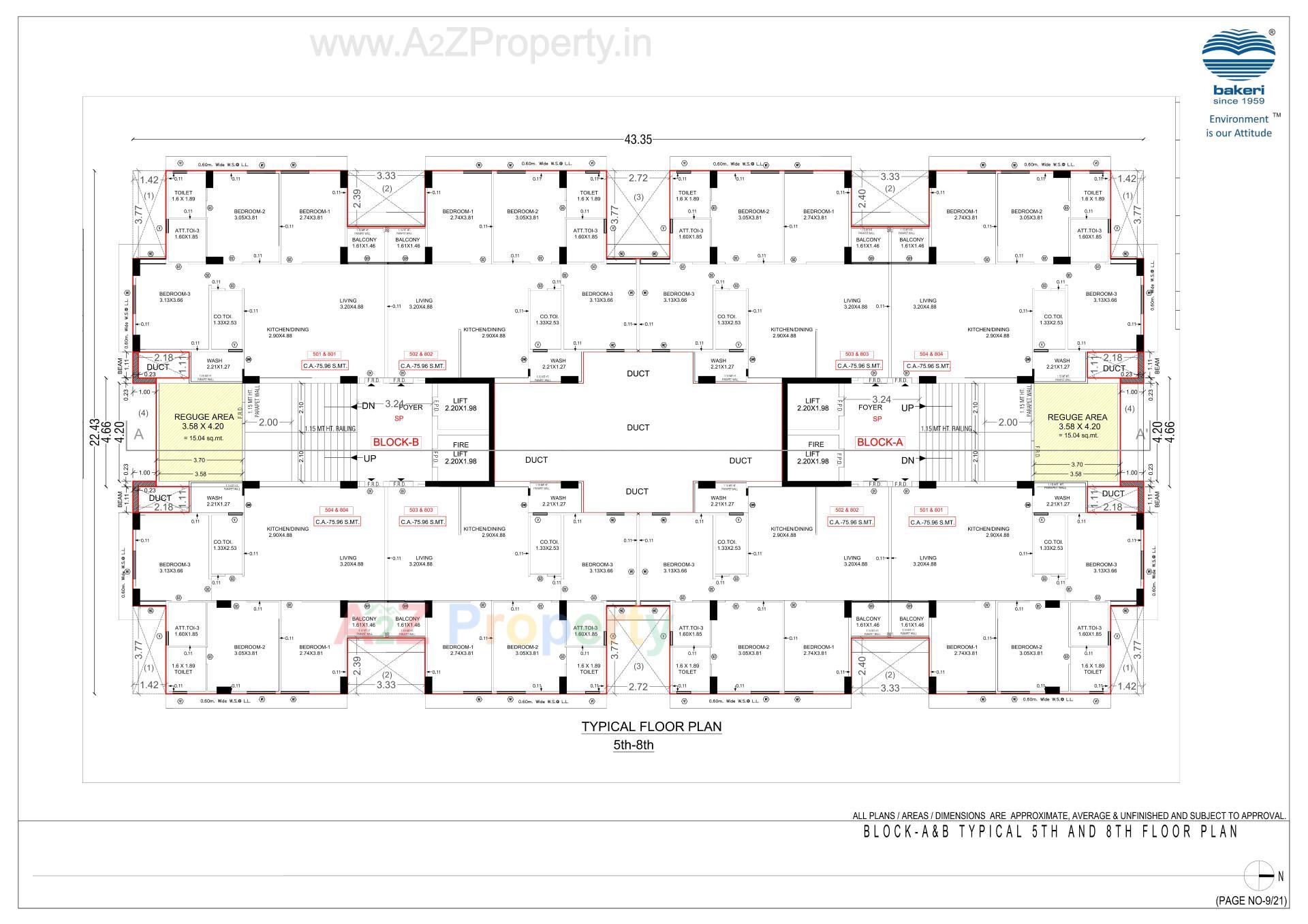 Layout of real estate project Sujal Apartment located at Vejalpur, Ahmedabad, Gujarat