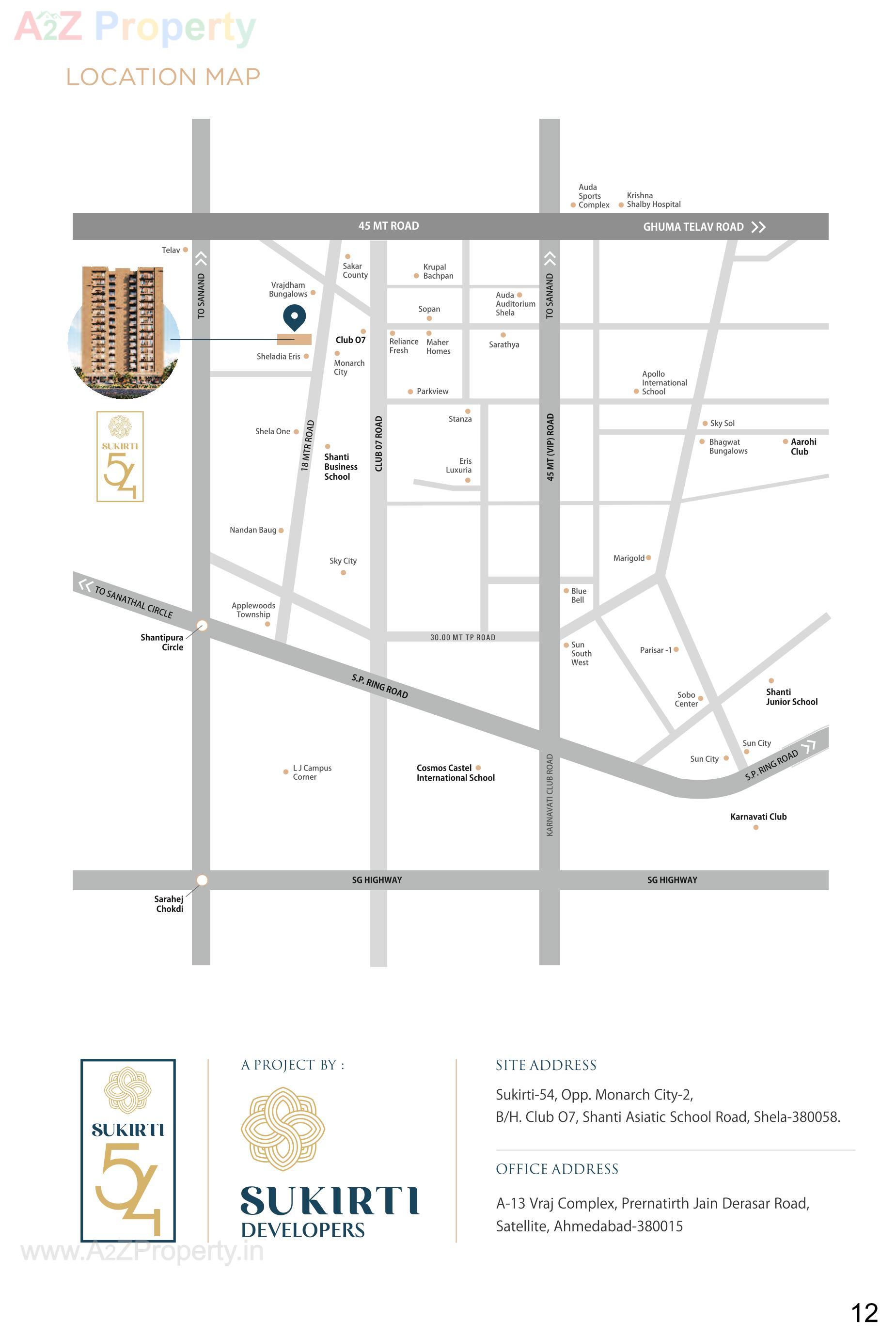  of real estate project Sukirti located at Shela, Ahmedabad, Gujarat