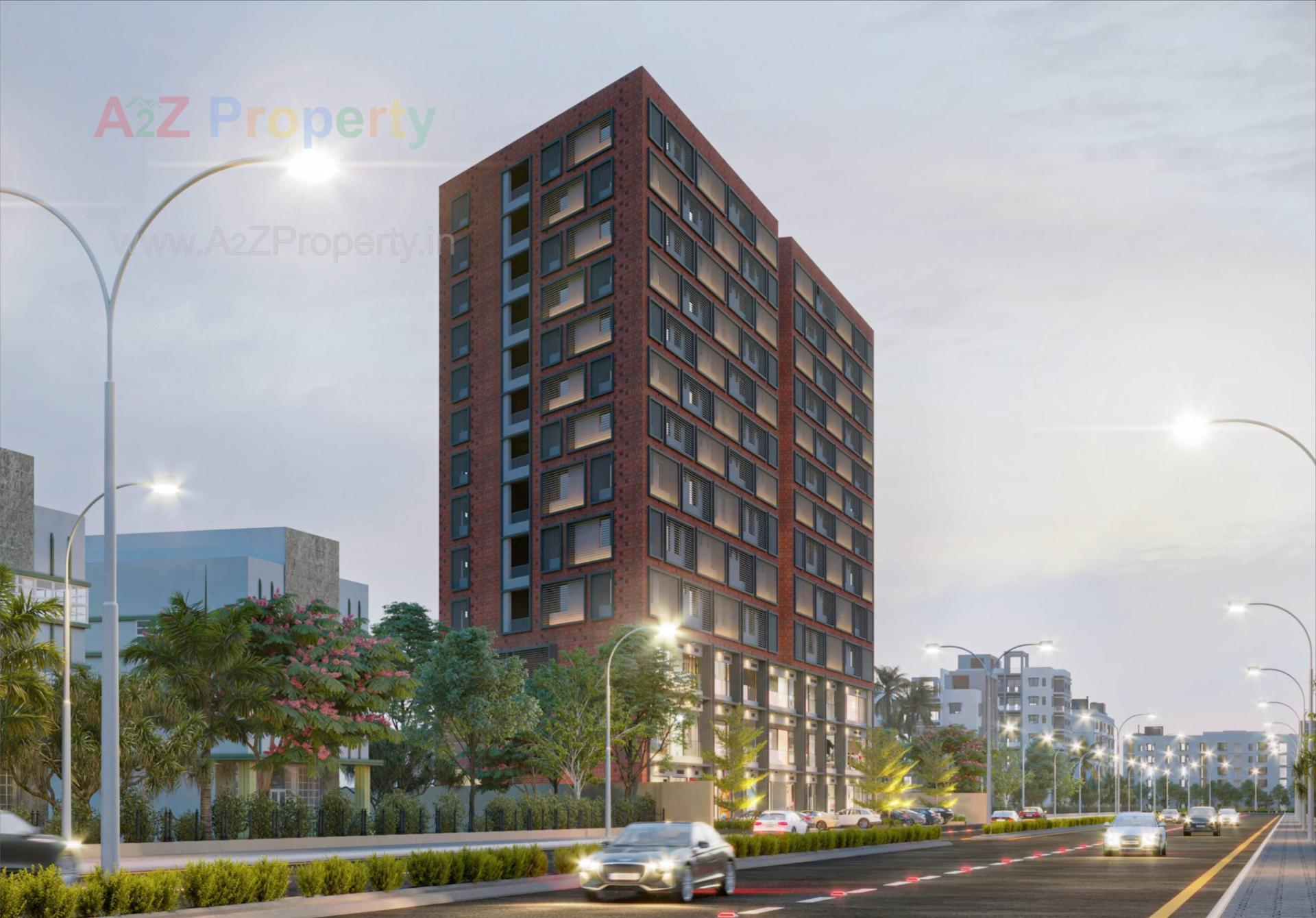 3D Elevation of real estate project Sukrut Business Park Ii located at Okaf, Ahmedabad, Gujarat