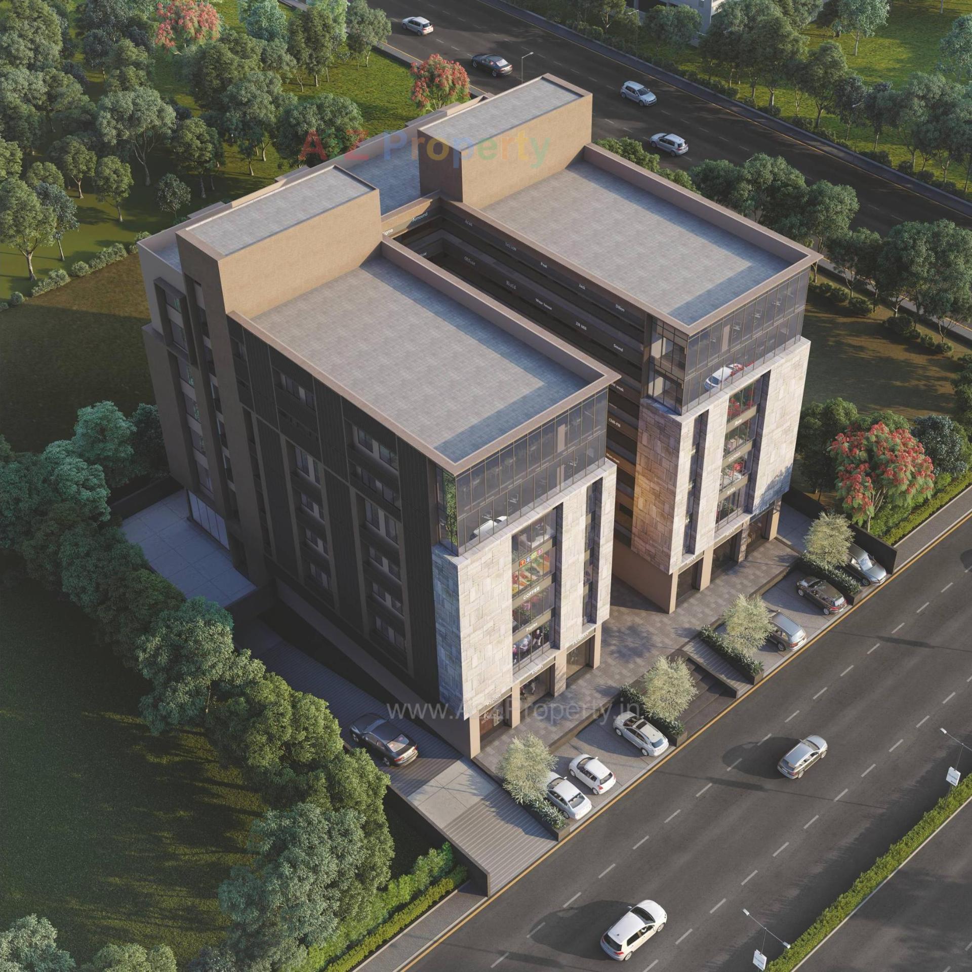 3D Elevation of real estate project Sukrut Business Park located at Sanand, Ahmedabad, Gujarat